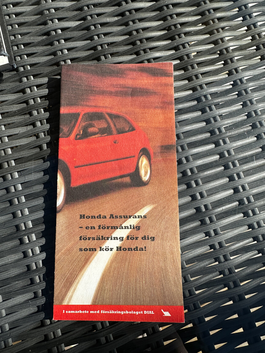 Documentation for 1992 Honda NSX 3.0