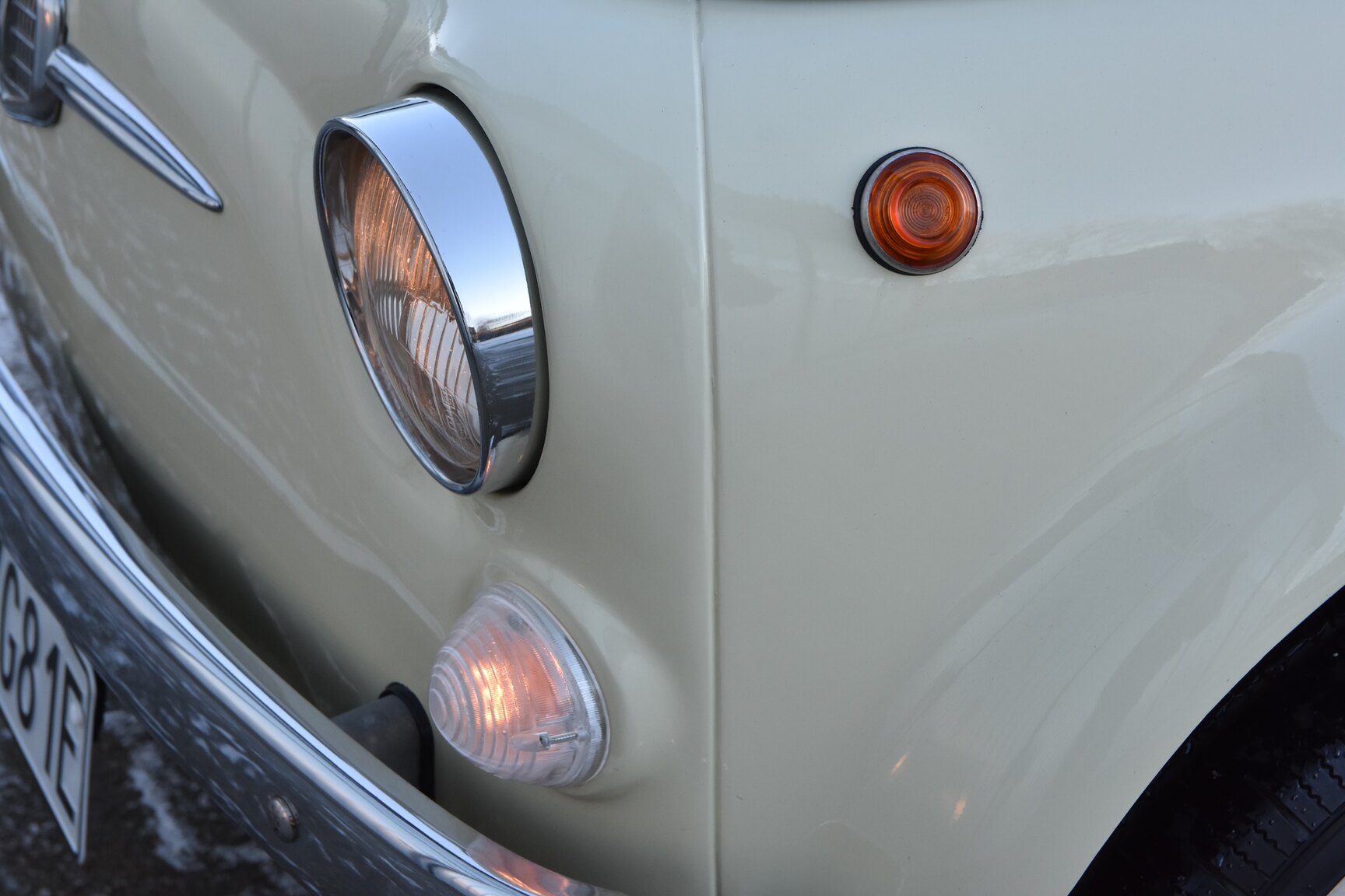 Exteriörbild på 1968 Fiat 500