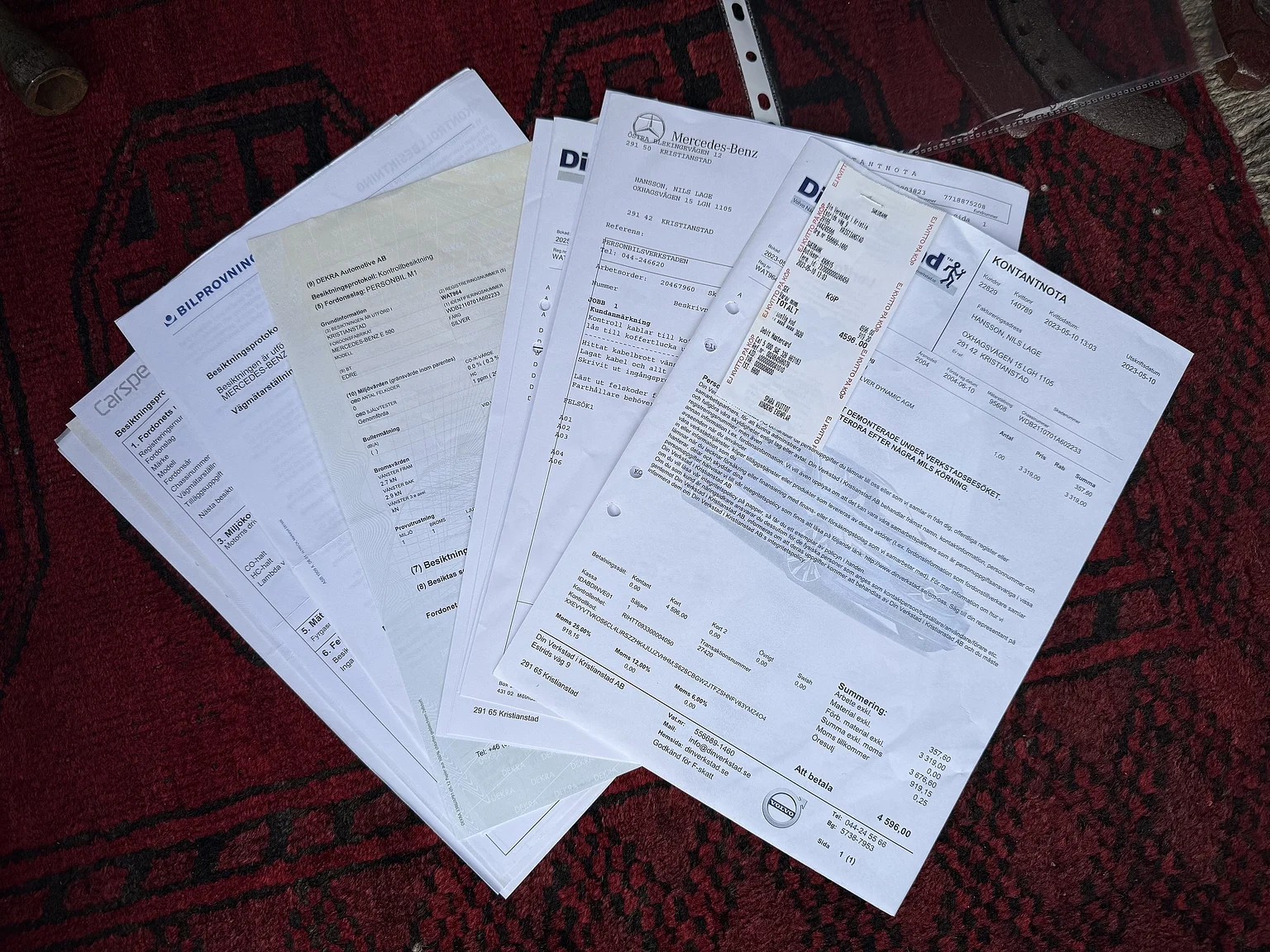 Dokumentation för 2004 Mercedes-Benz E 500 7G-Tronic (11)