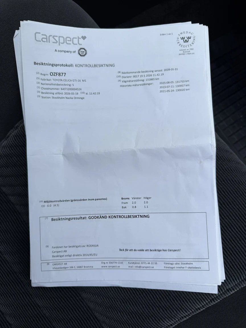 Documentation for 1990 Toyota Celica (9)