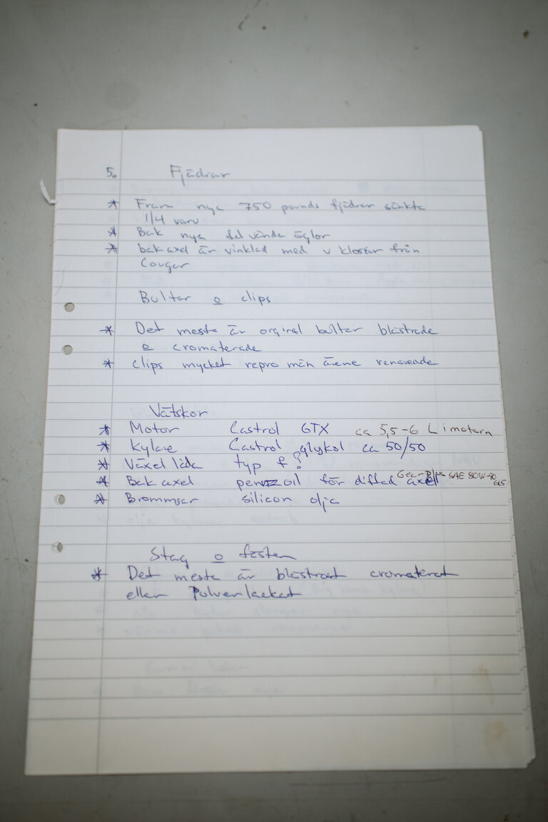 Dokumentation för 1969 Ford Mustang Mach 1 (34)