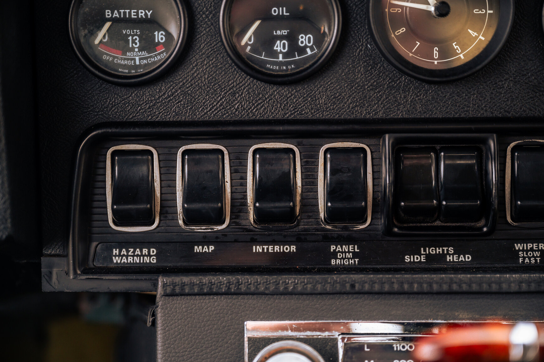 Interiörbild 1973 Jaguar E-Type V12