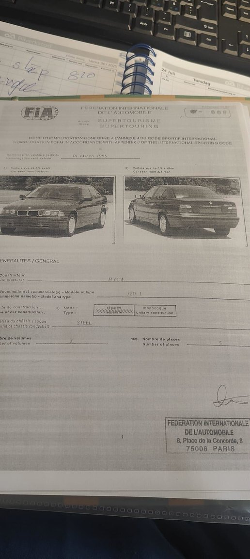 Image of 1993 BMW E36 Super Touring miscellaneous