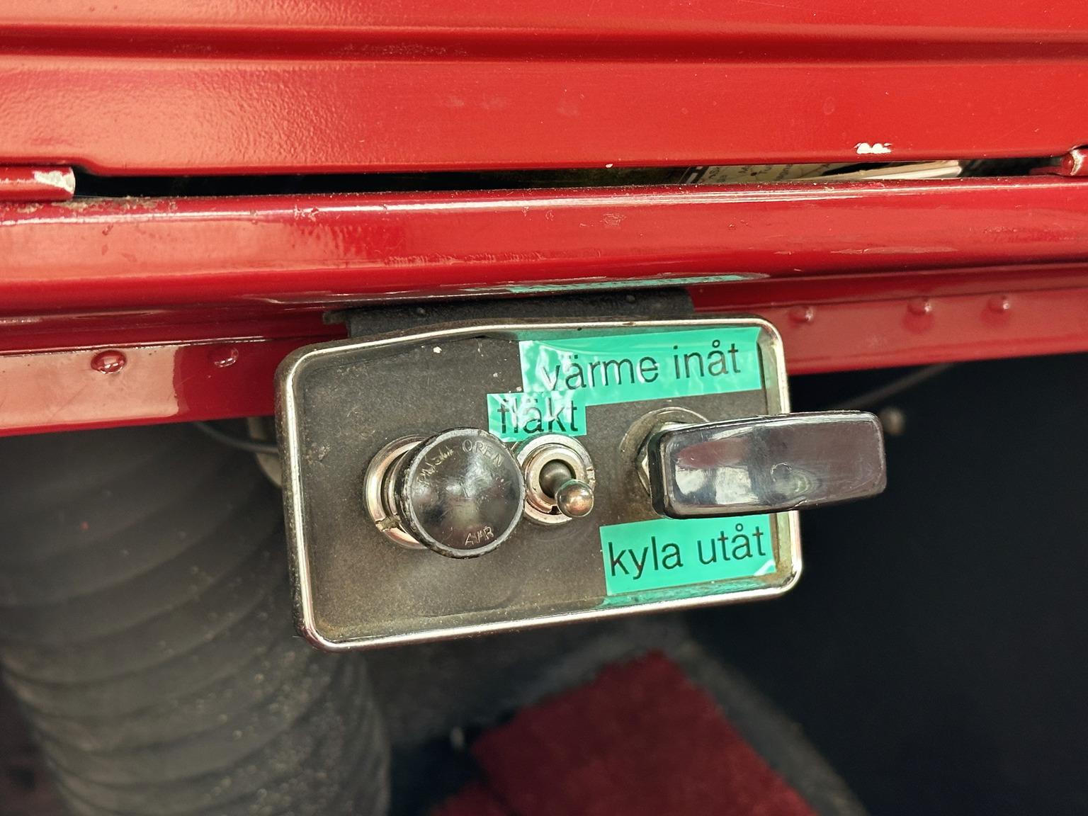 Interiörbild 1958 Morris Minor 1000