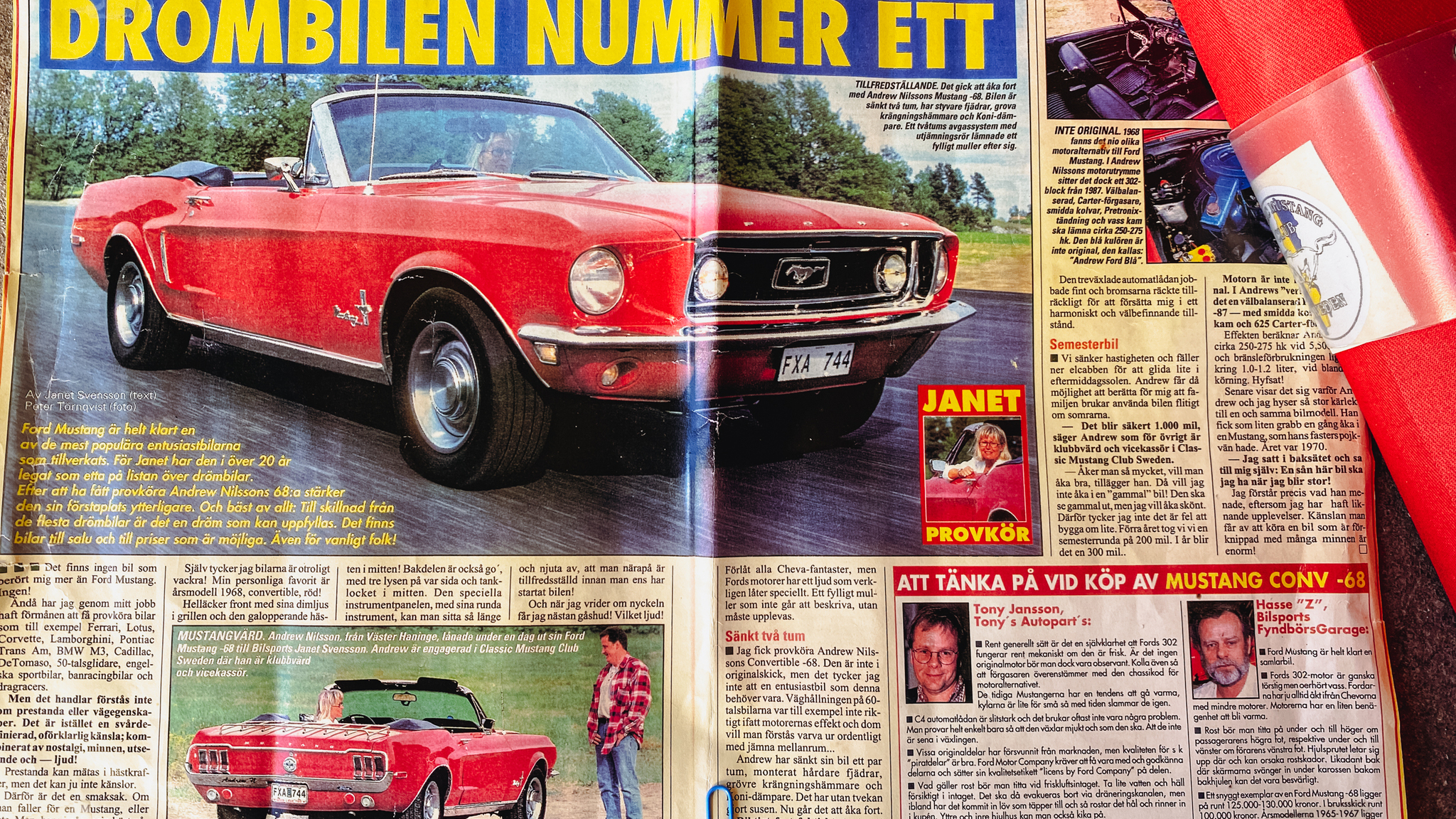 Dokumentation för 1968 Ford Mustang 302ci Cabriolet (1)