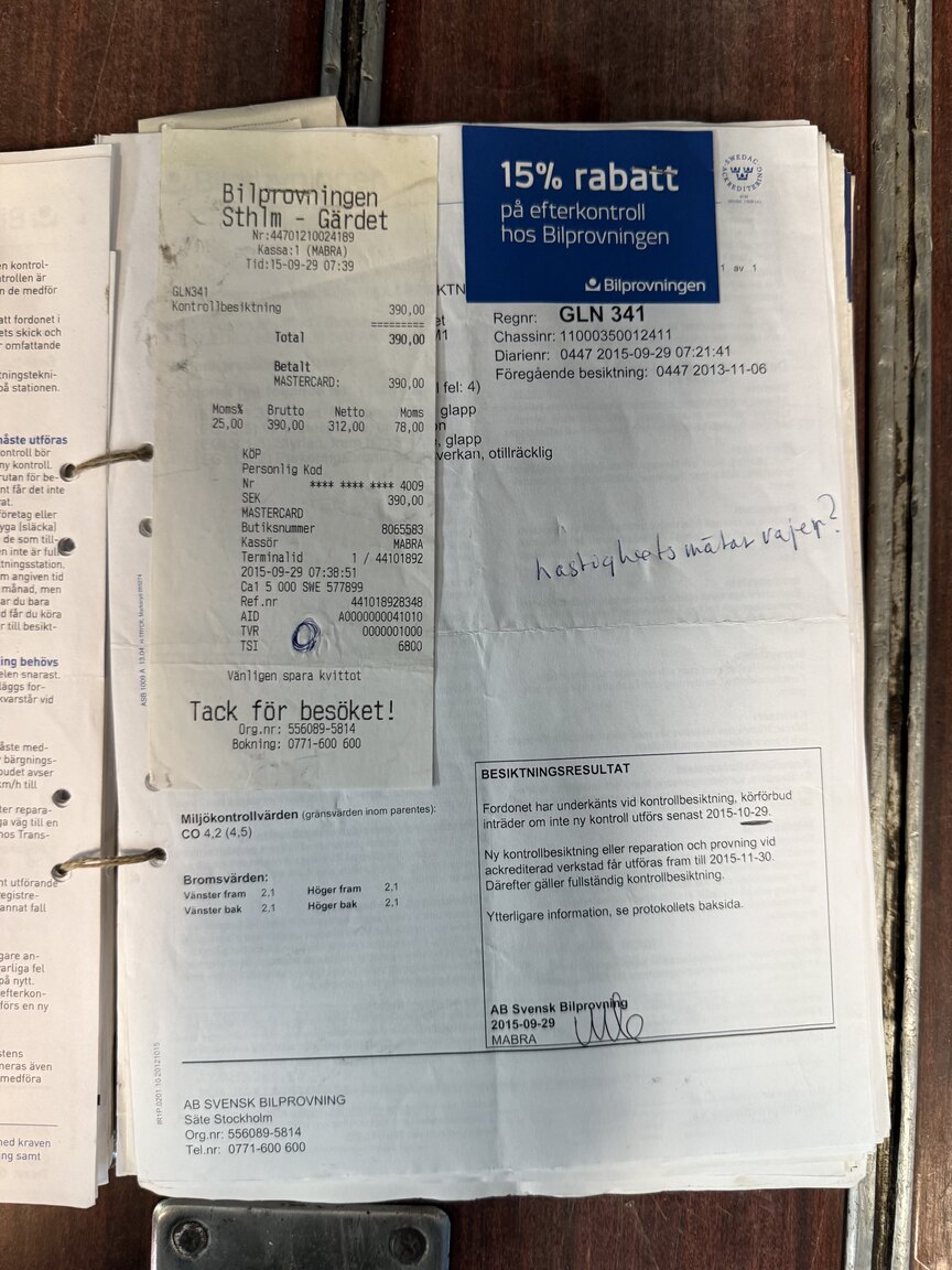 Documentation for 1967 Mercedes-Benz 230 Safari