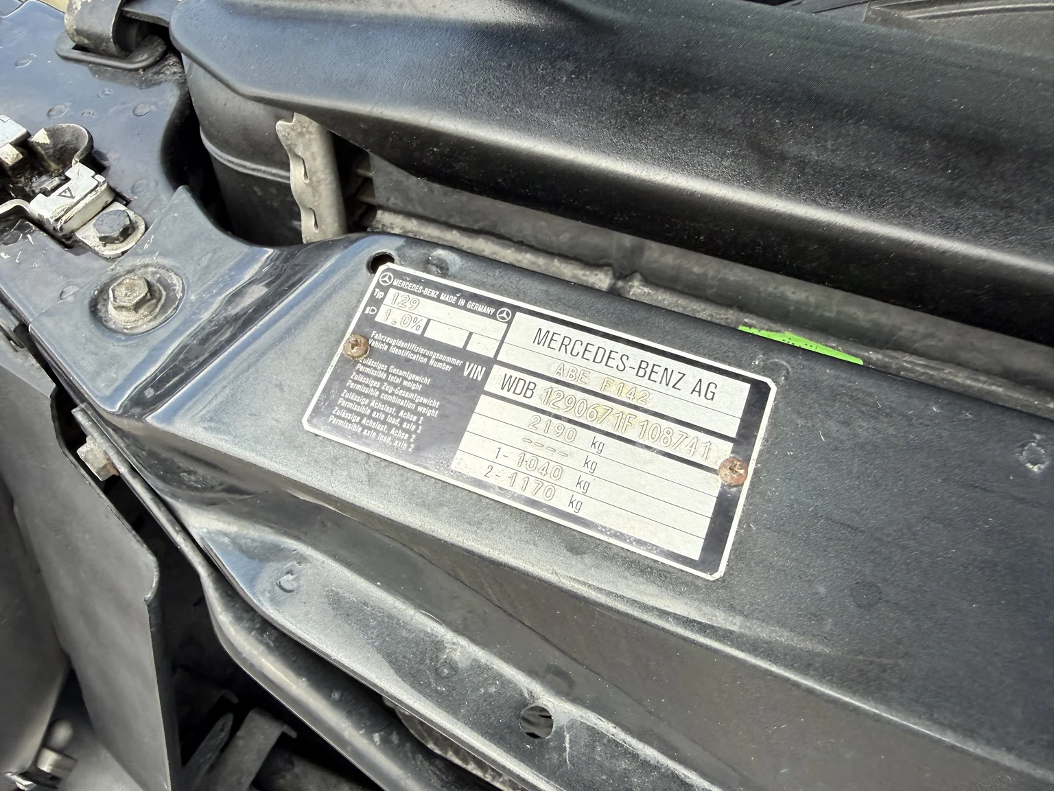 Image of 1995 Mercedes-Benz SL 500 mechanics (11)