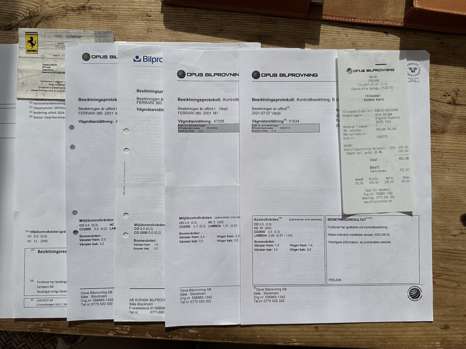 Documentation for 2001 Ferrari 360 Modena V8 Manual (11)