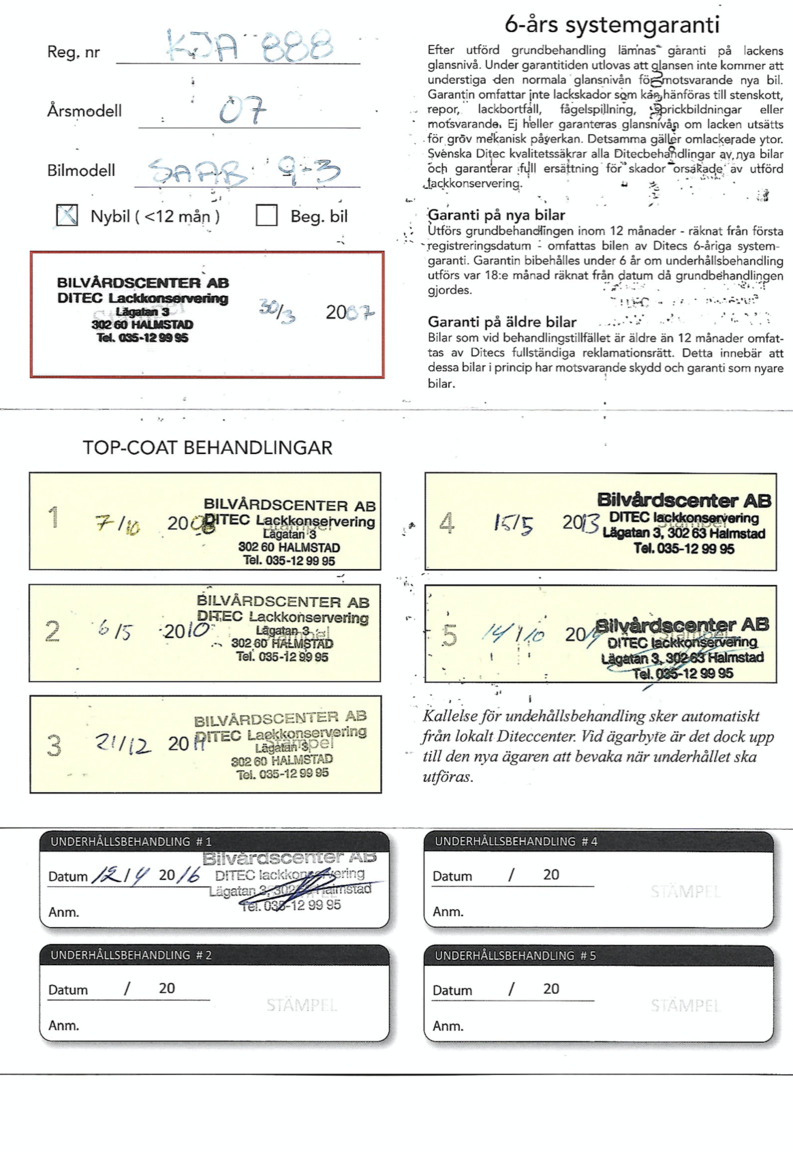Dokumentation för 2007 SAAB 9-3 AERO SPORTCOMBI (1)