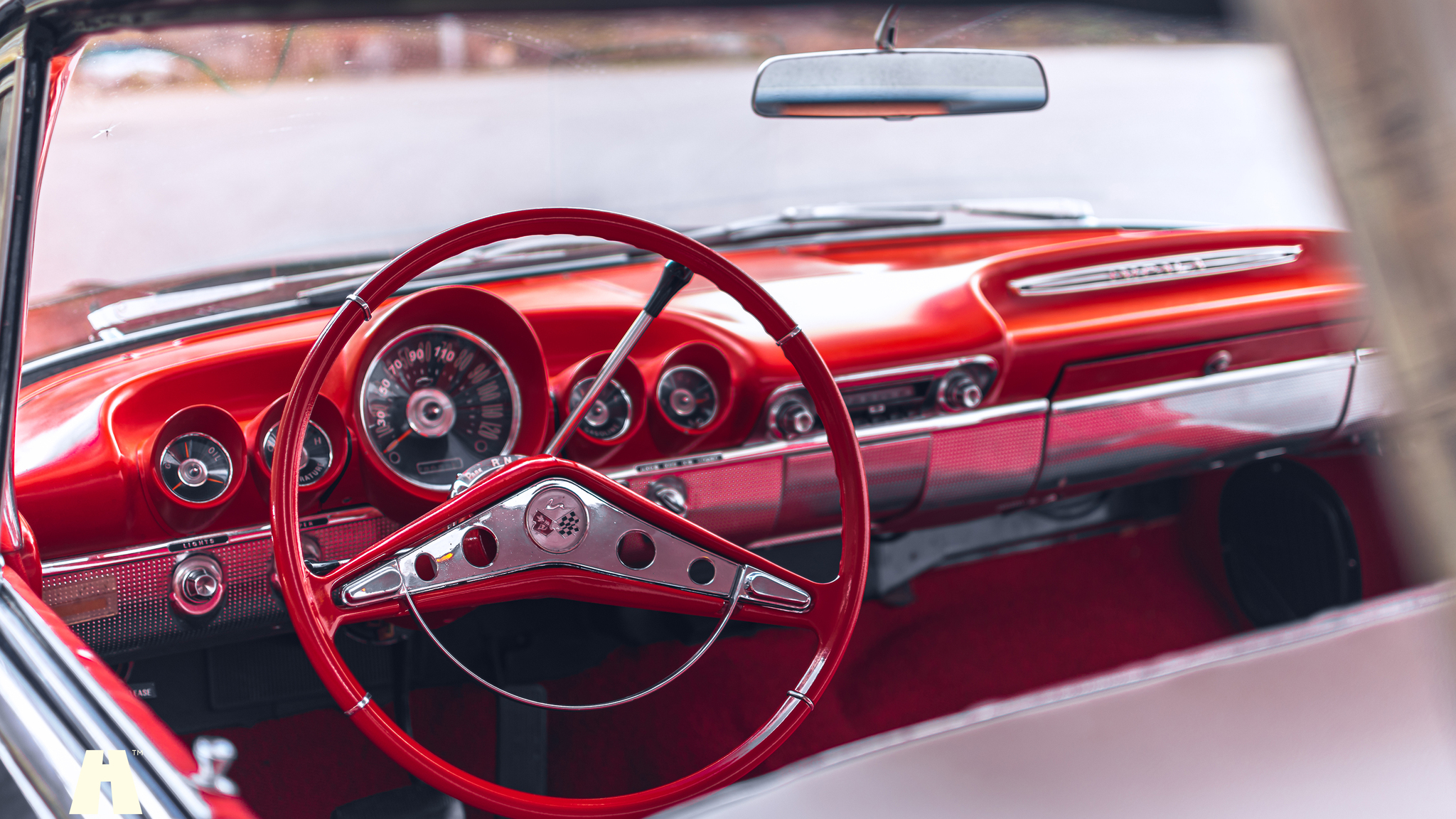 Interiörbild 1960 Chevrolet Impala Flattop 348 Bigblock (17)