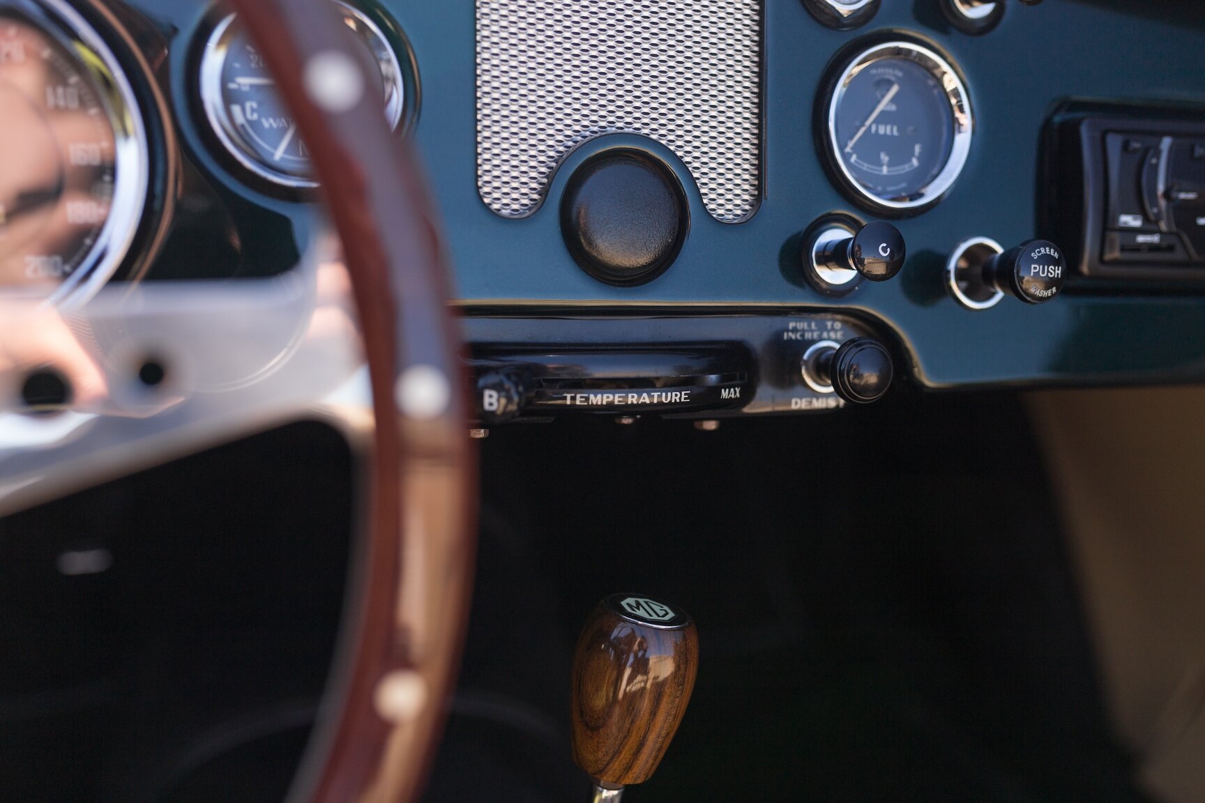 Interiörbild 1958 MG MGA 1500