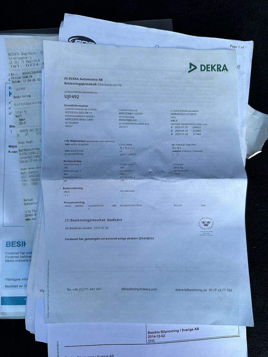 Documentation for 2002 Mercedes-Benz G400  (2)