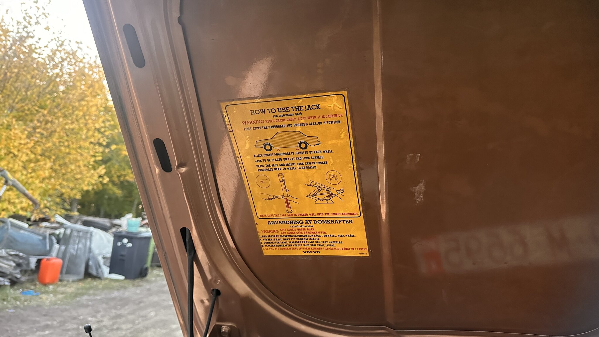 Interiörbild 1981 Volvo 244 GLE D6
