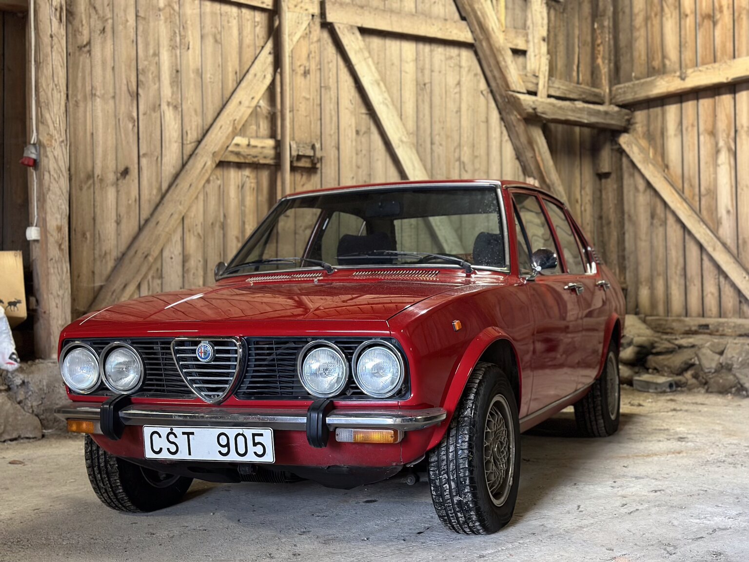 Exteriörbild på 1977 Alfa Romeo Alfetta