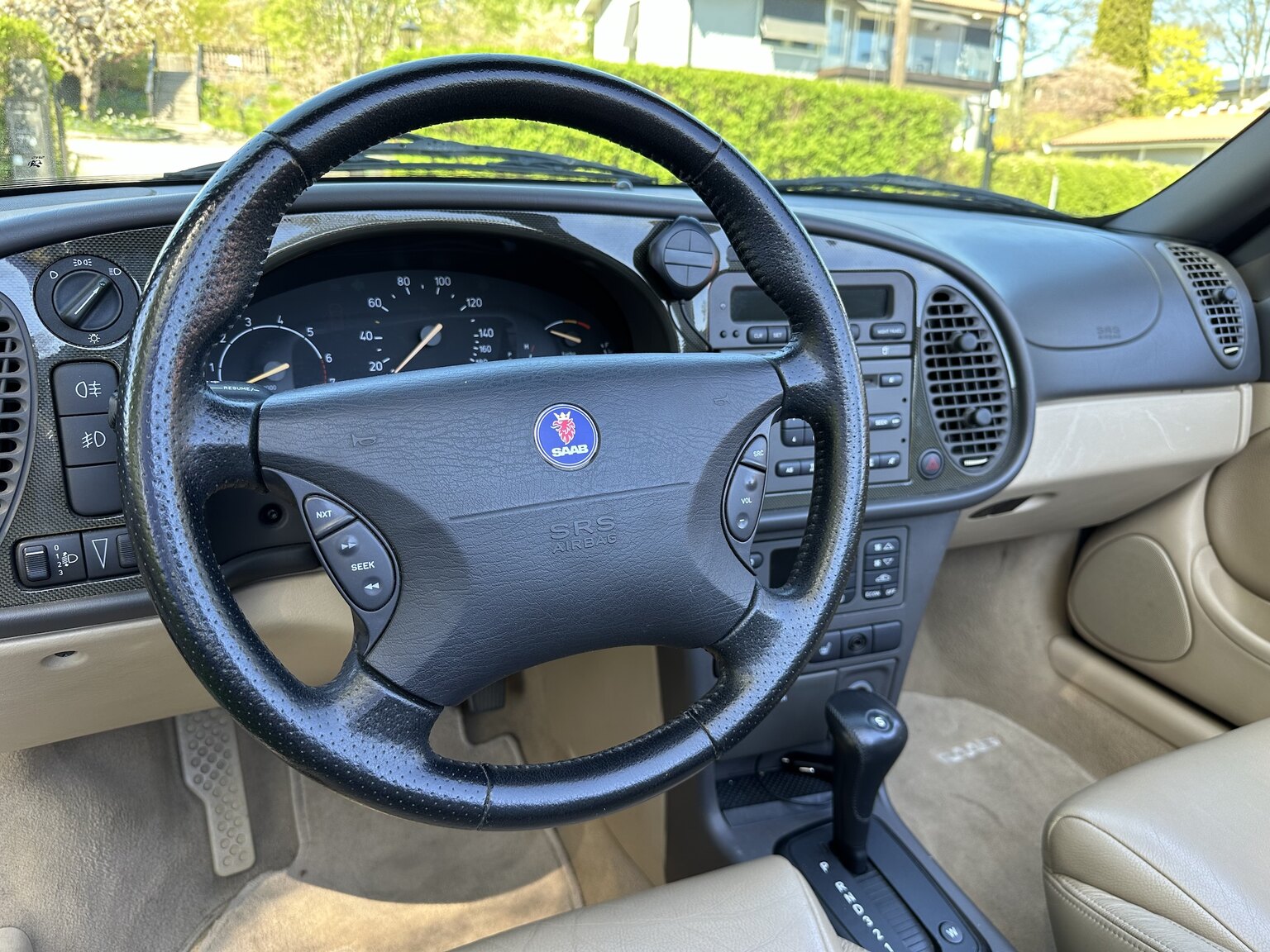 Interiörbild 2003 SAAB 9-3 Aero Turbo Cabriolet