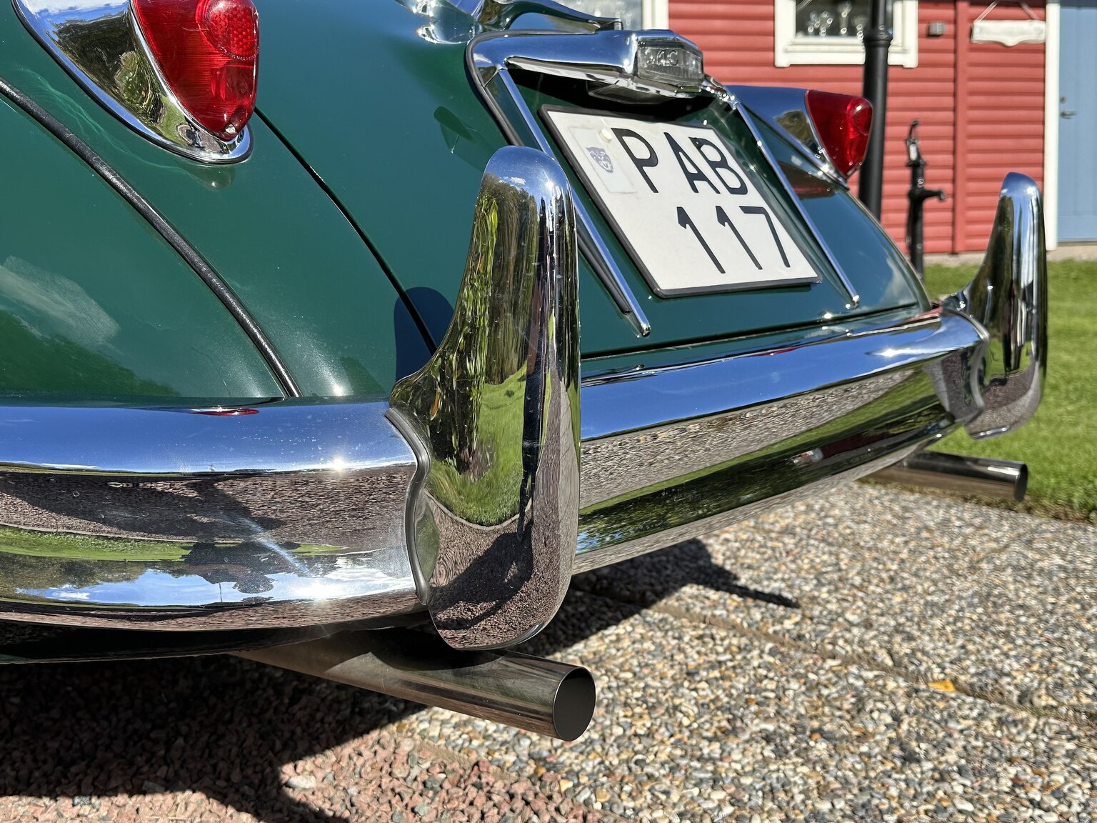 Exteriörbild på 1958 Jaguar XK150