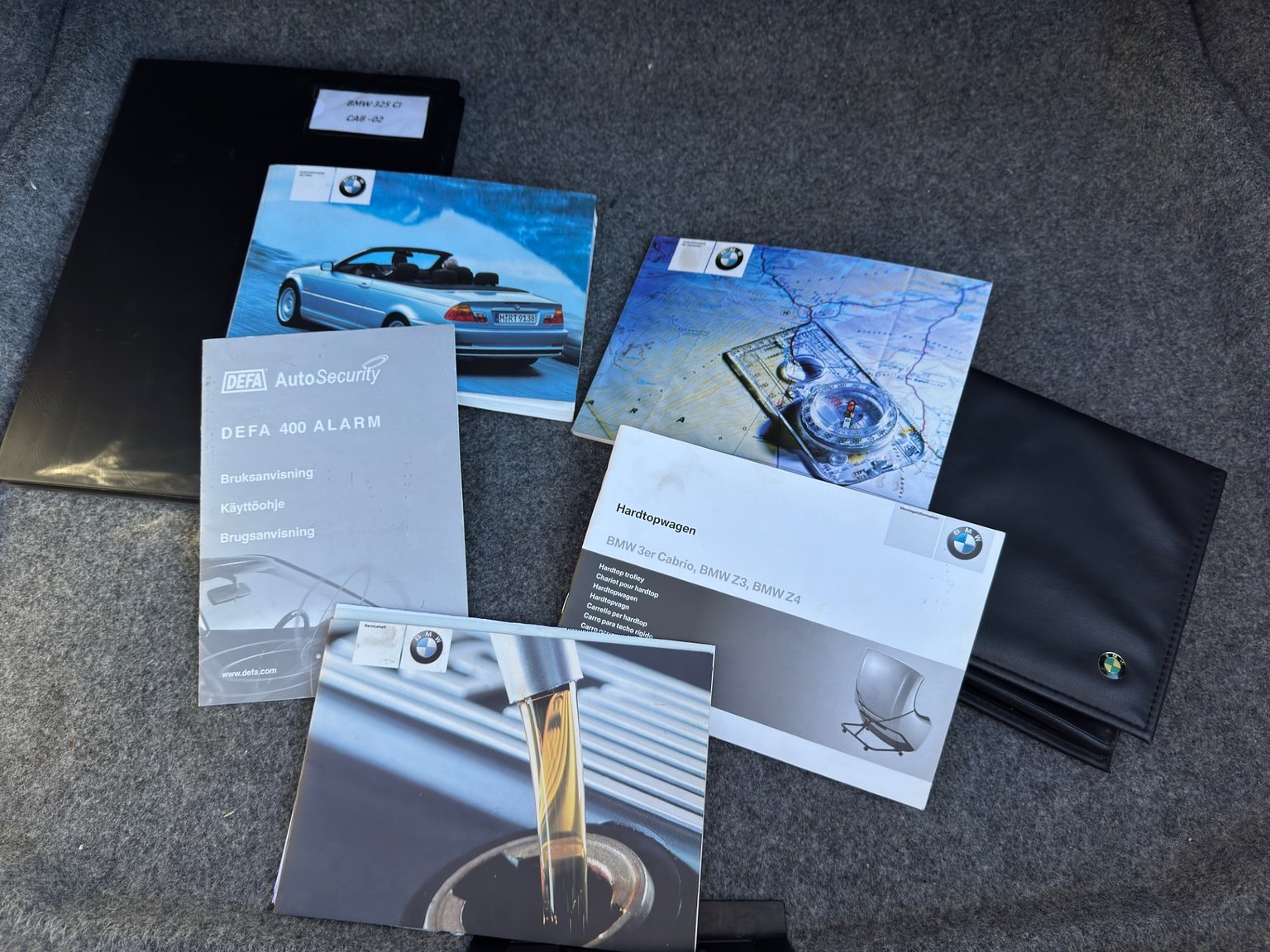 Dokumentation för 2001 BMW 325IA CAB