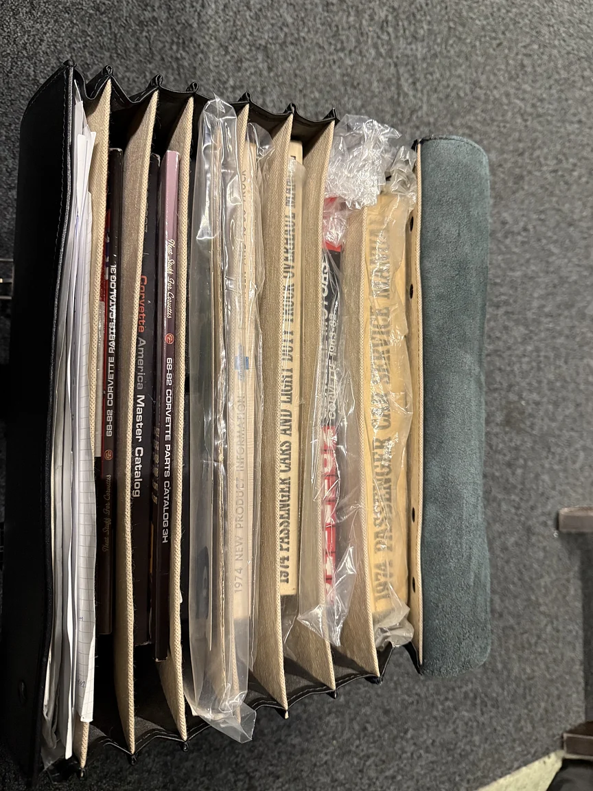 Documentation for 1974 Chevrolet Corvette Stingray