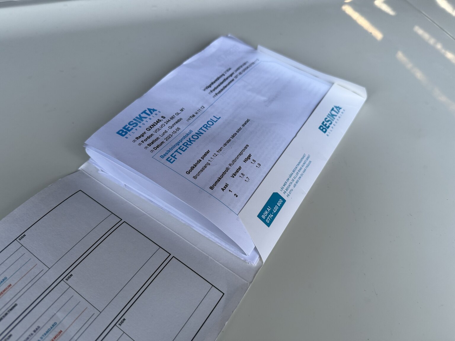 Documentation for 1991 Volvo 240 GL Automat (2)