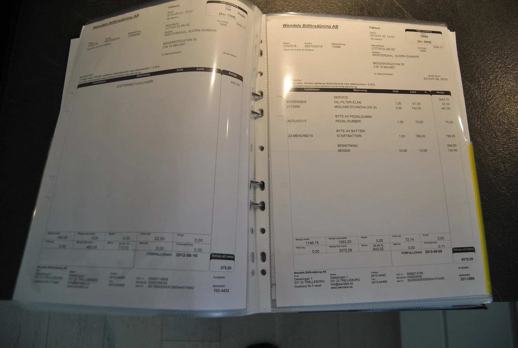 Dokumentation, 1995 Lotus Elan Roadster (13)
