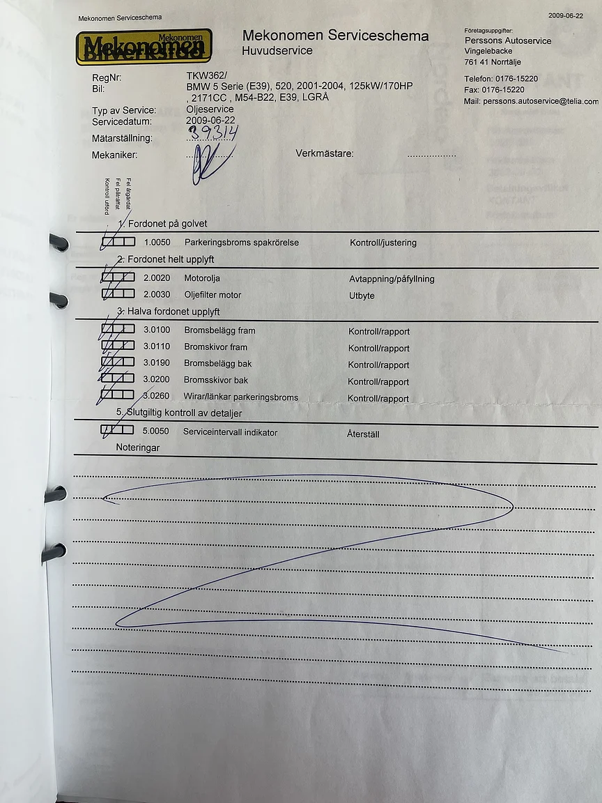 Documentation for 2002 BMW 520i (5)
