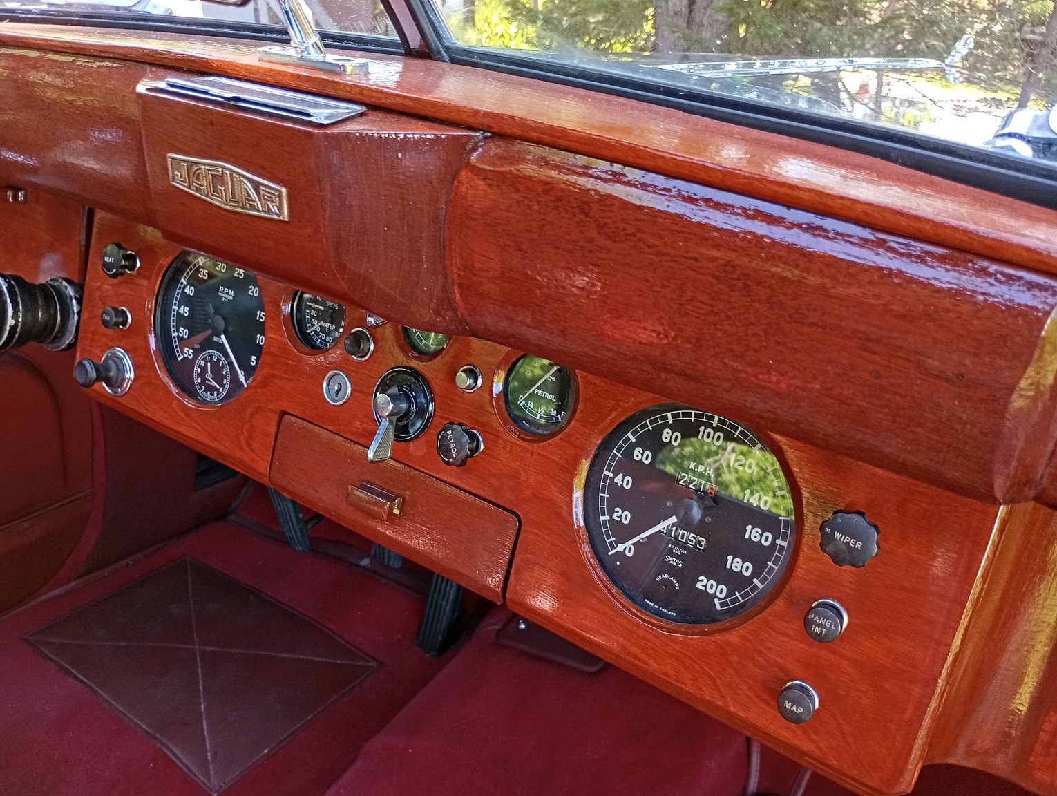 Interior image of 1954 Jaguar Mark VII