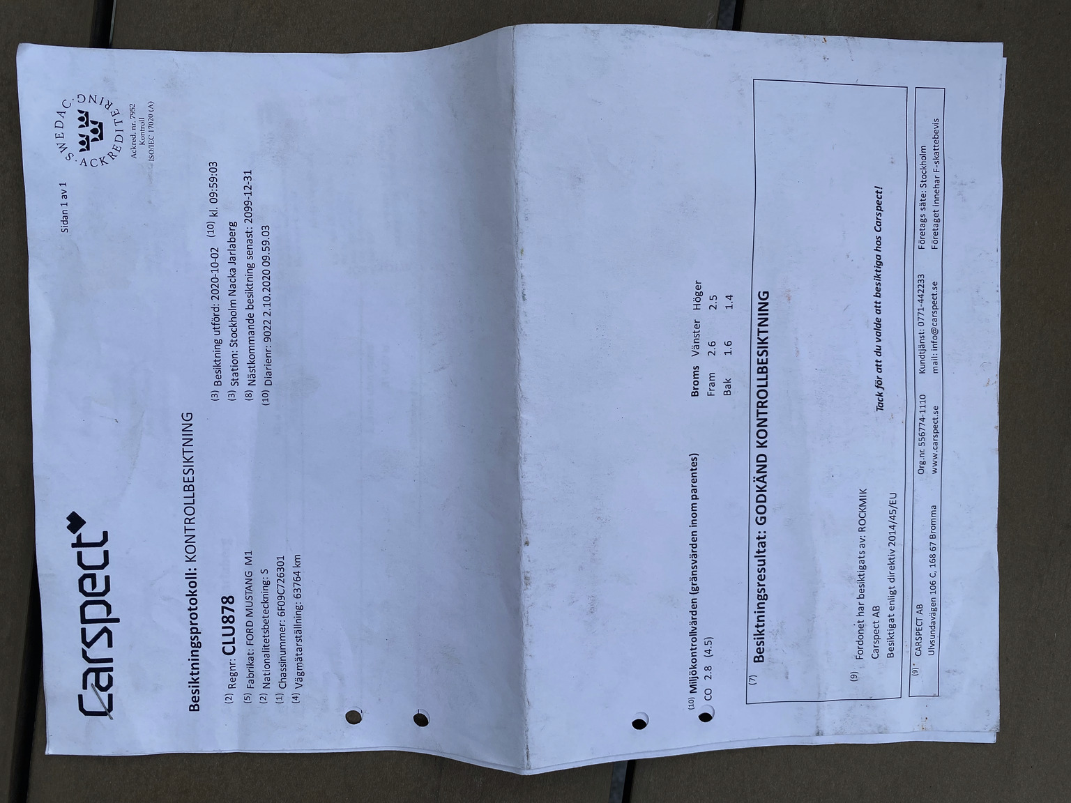 Dokumentation för 1966 Ford Mustang Fastback GT-clone (3)