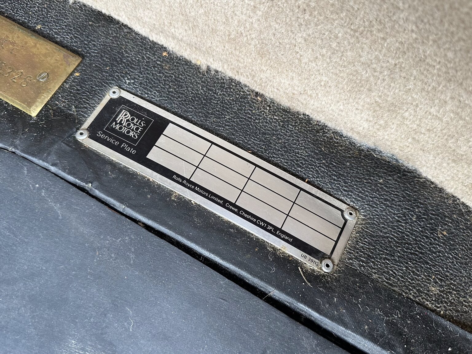Interiörbild 1982  Rolls Royce Silver Spirit