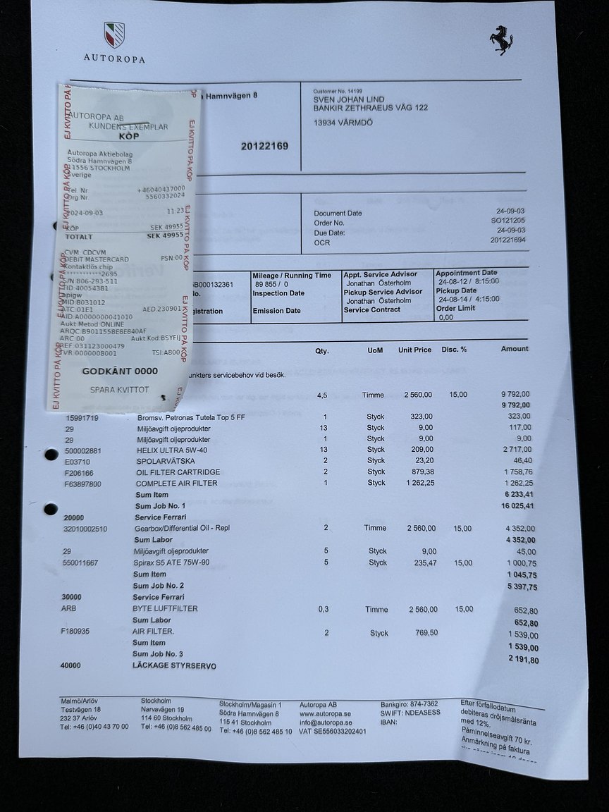 Dokumentation, 2003 Ferrari 575M Maranello