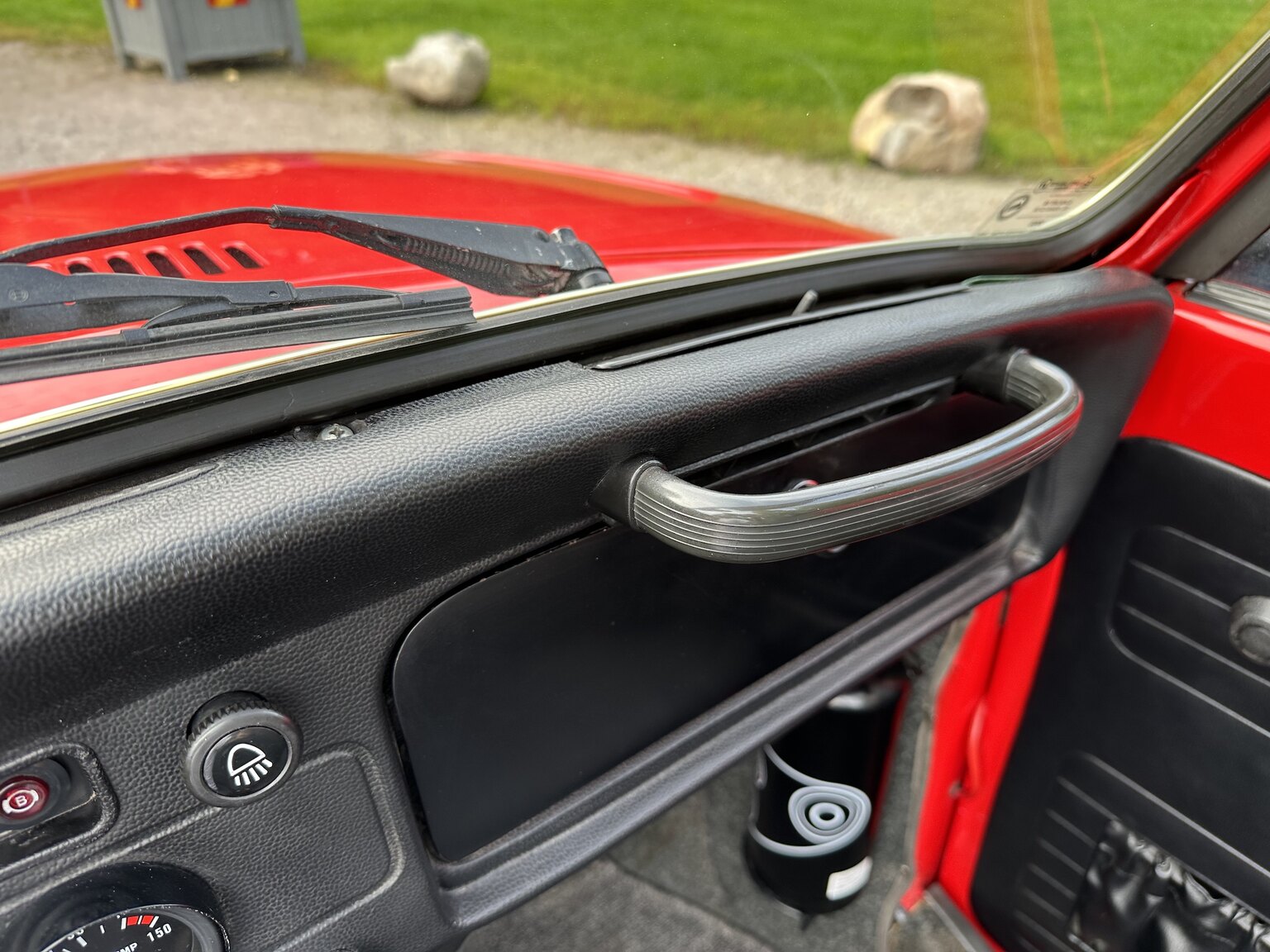 Interiörbild 1971 Volkswagen beetle 1302 cabriolet