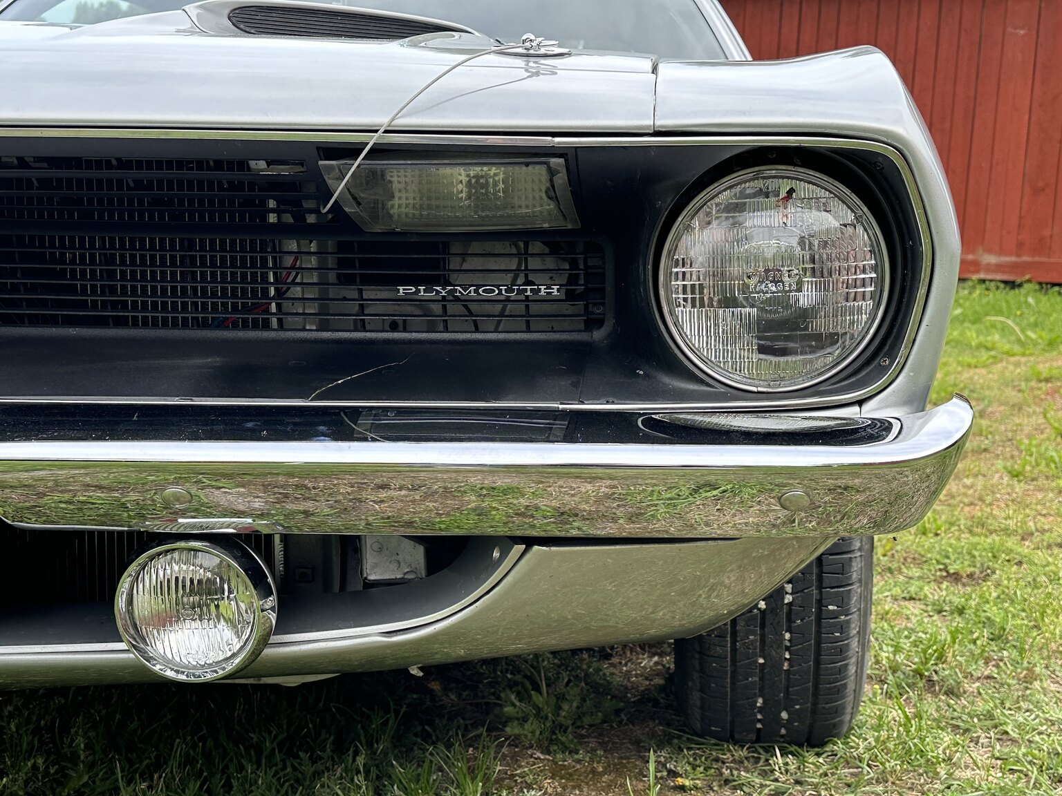 Exteriörbild på 1970 Plymouth Cuda 383