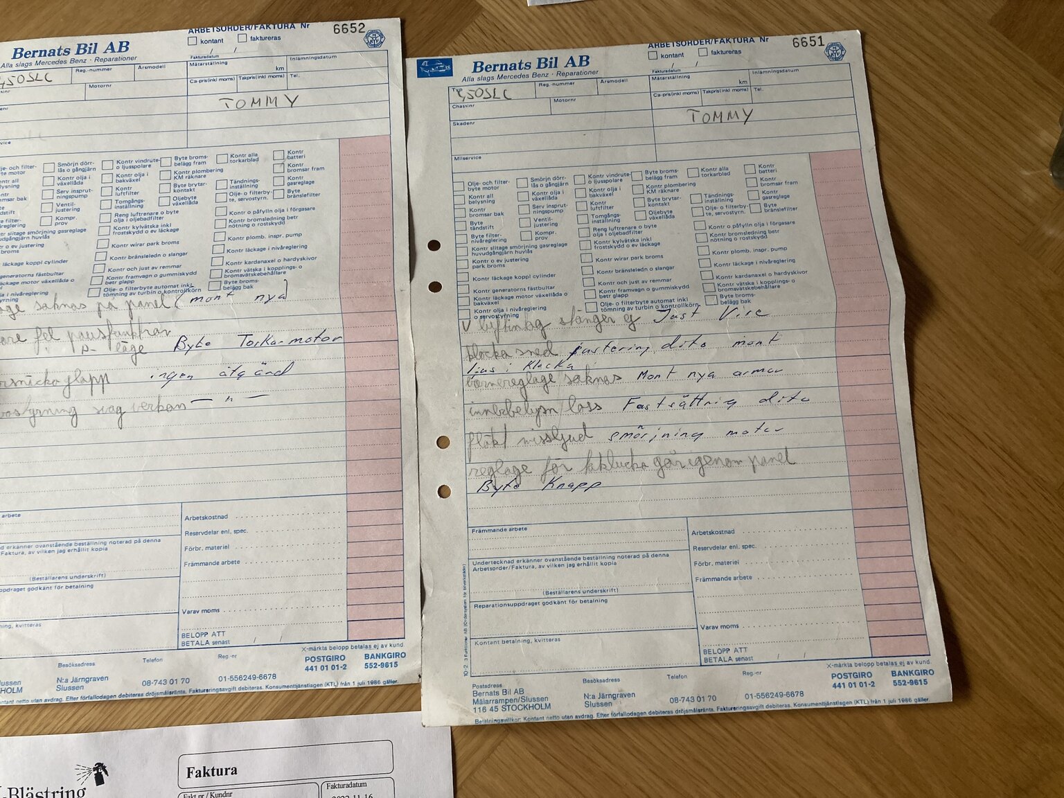 Documentation for 1973 Mercedes-Benz 450 SLC (3)