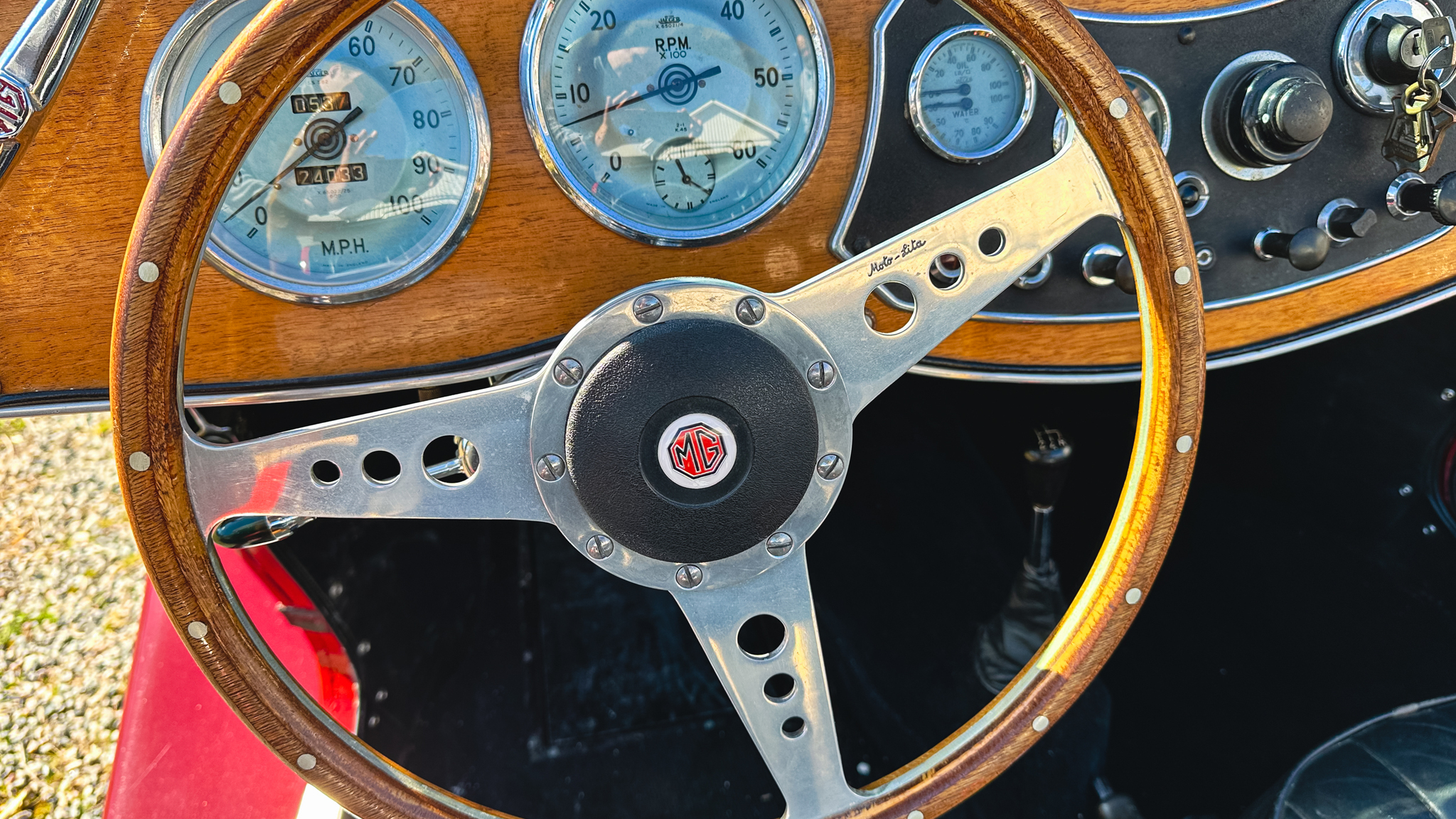 Innenraumfoto von 1951 MG TD MIDGET