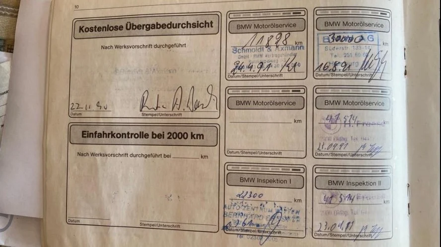Documentation for 1990 BMW 750i (3)