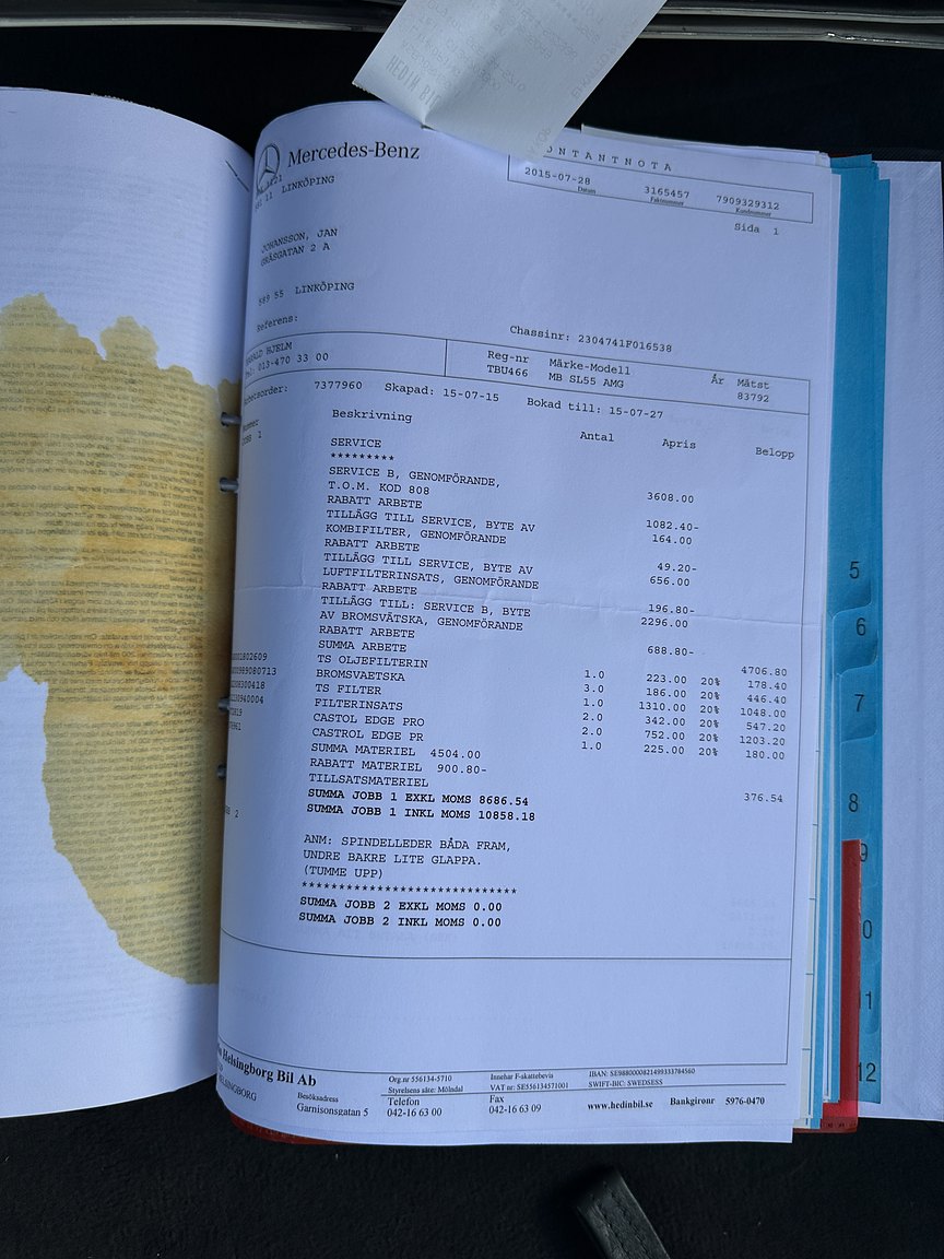 Documentation for 2002 Mercedes SL 55 AMG