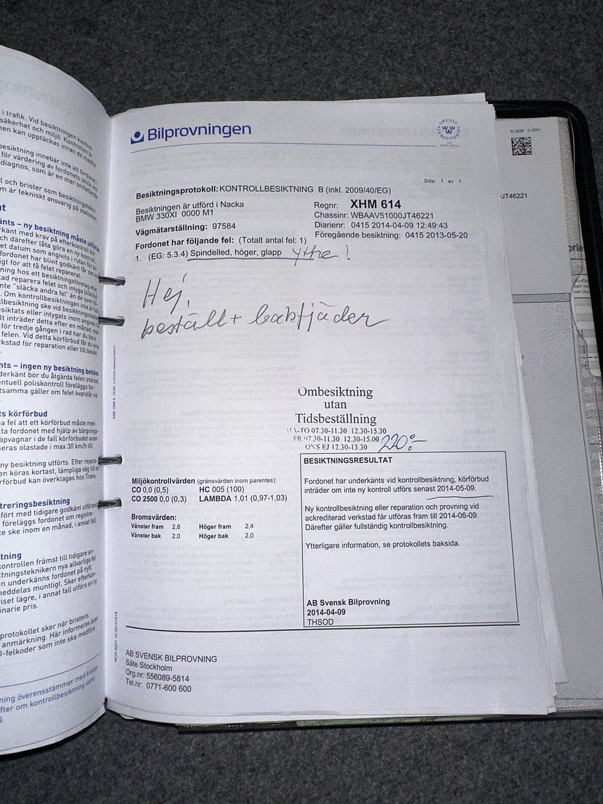 Documentation for 2001 BMW 330Xi