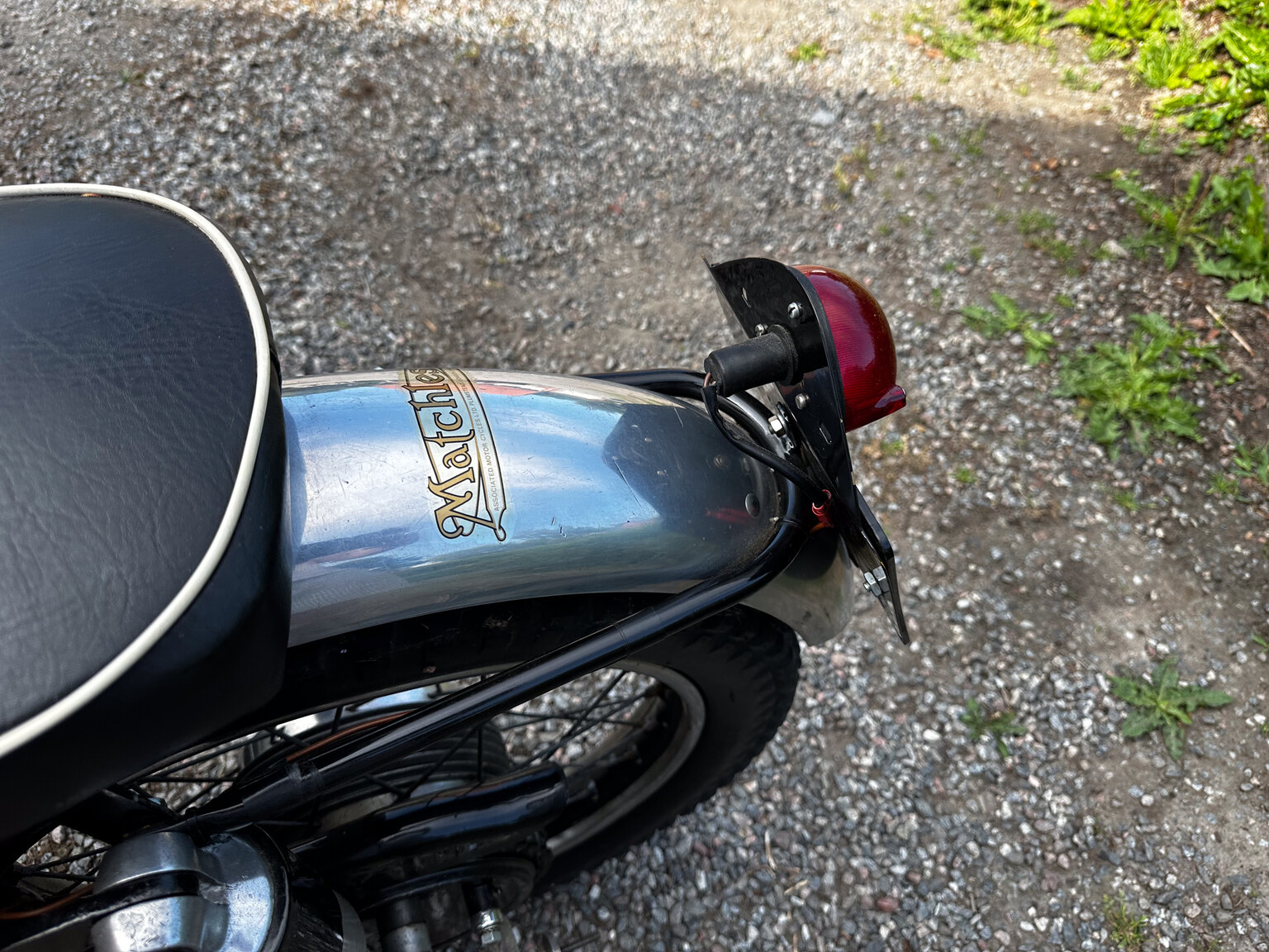 Aussenfoto 1952 AJS 16MS 350cc Matchless-replica