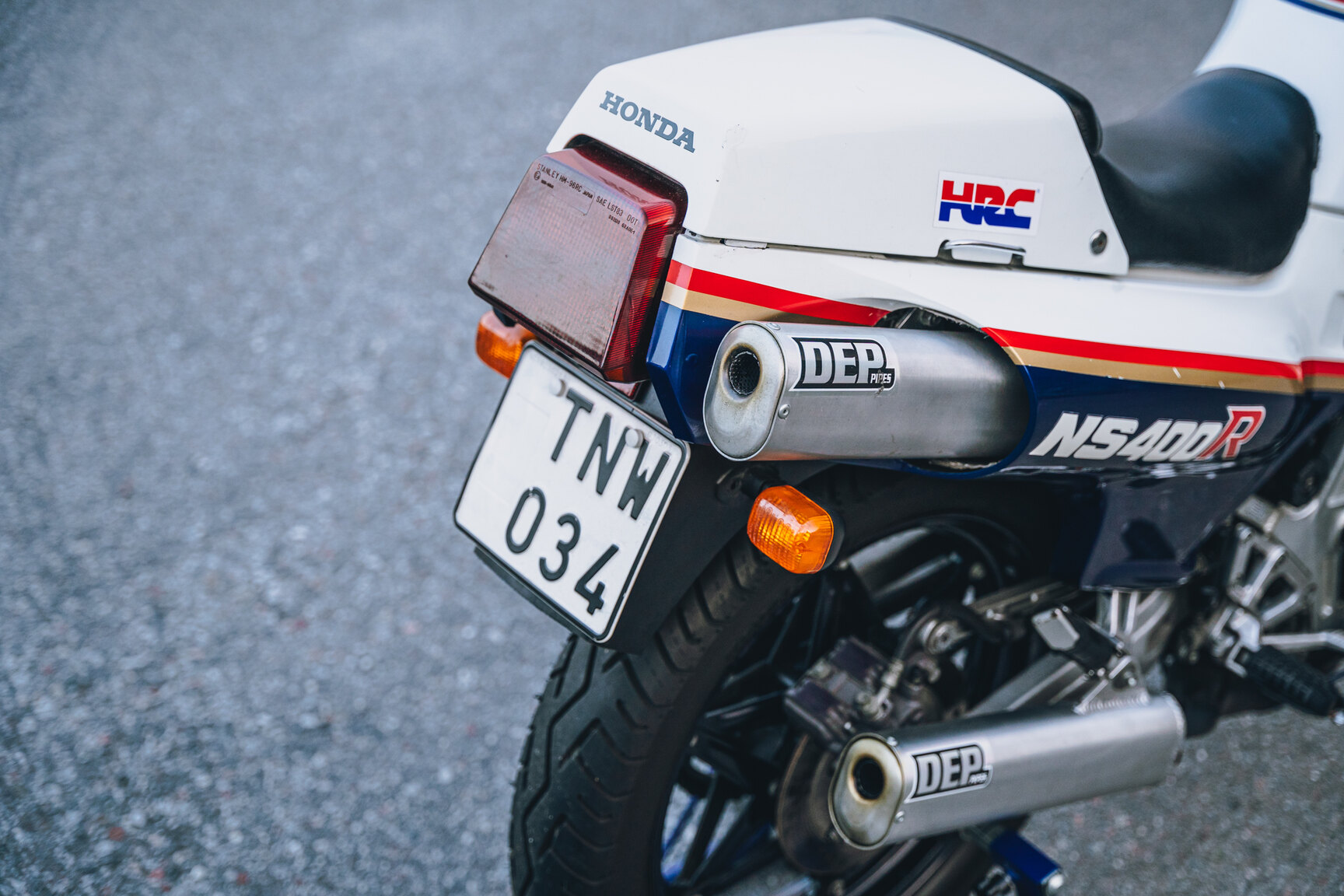 Exterior image of 1986 Honda NS400R Rothmans Replica
