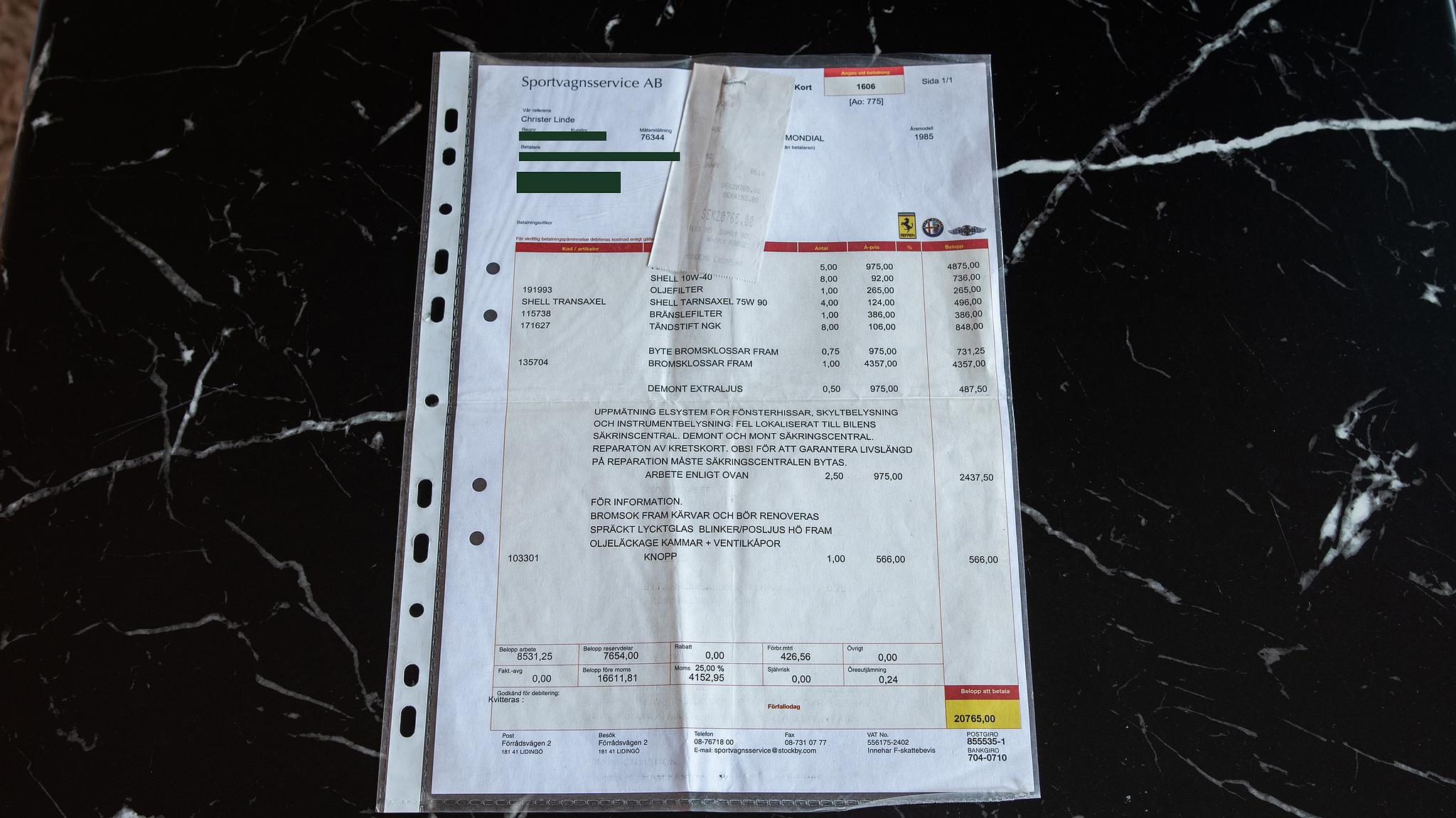 Documentation for 1985 Ferrari Mondial Quattrovalvole Design by Pininfarina (30)