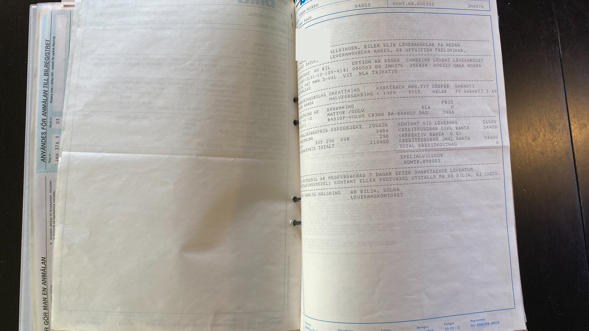 Dokumentation för 1988 Volvo 240 GL