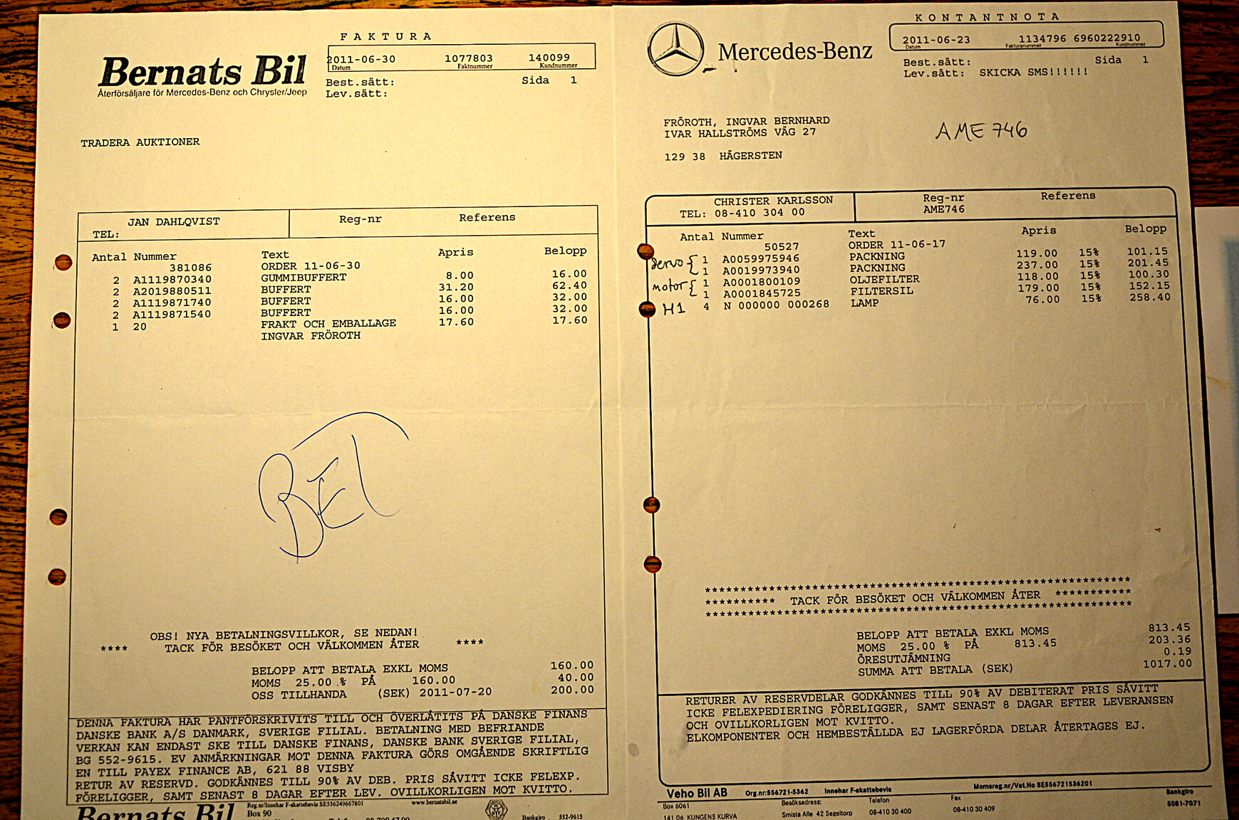 Dokumentation för 1968 Mercedes-Benz W109 300 SEL 6.3