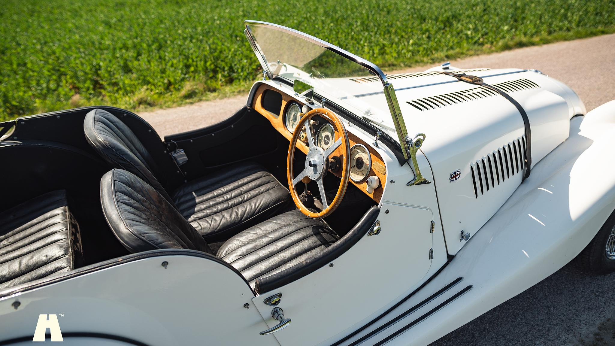 Interiörbild 1954 Morgan Plus 4 