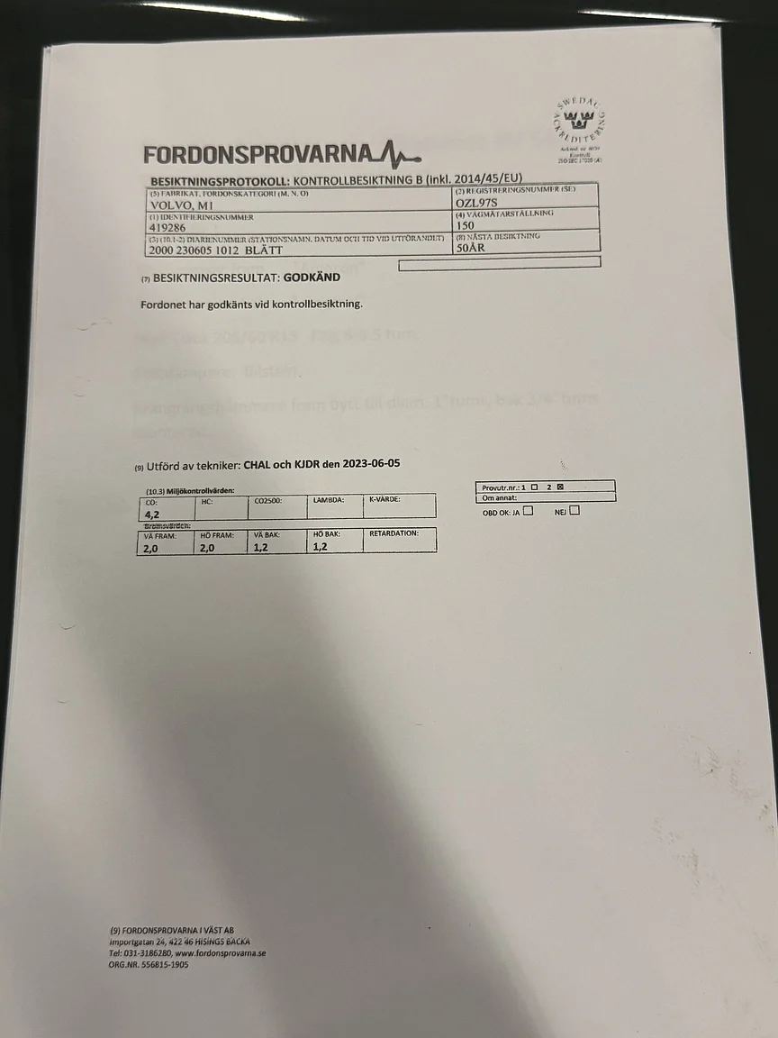 Documentation for 1964 Volvo PV544E Sport (1)