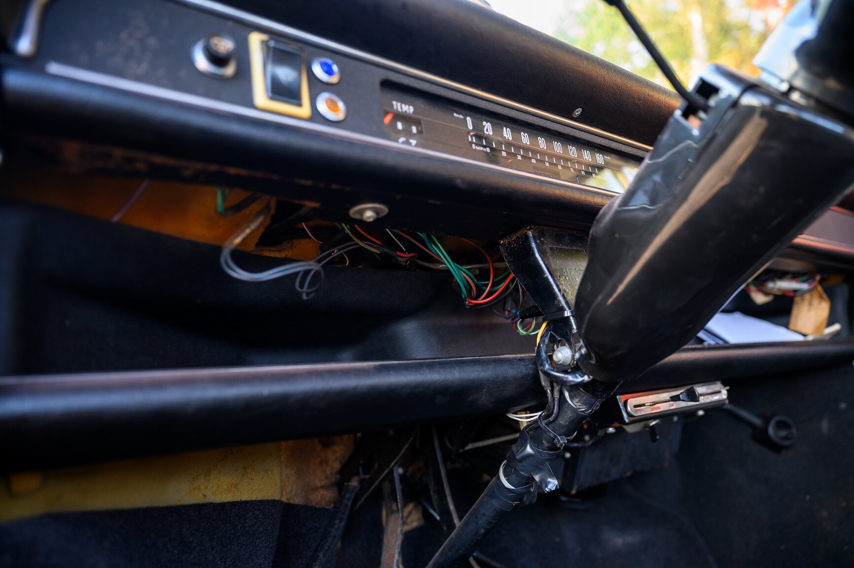 Interiörbild 1970 BMC Morris 1300 MKII
