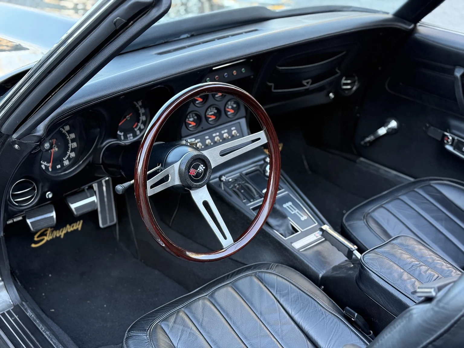 Interiörbild 1971 Chevrolet Corvette Stingray Special 598 cui V8 795 hk (3)