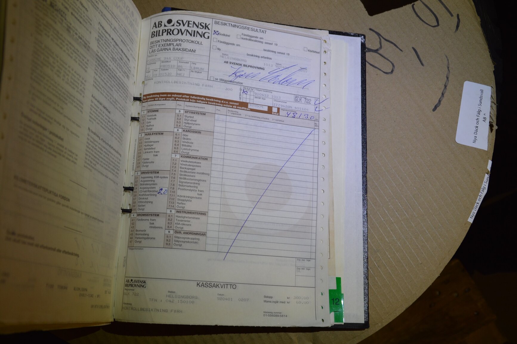 Documentation for 1986 Porsche 944 Coupé