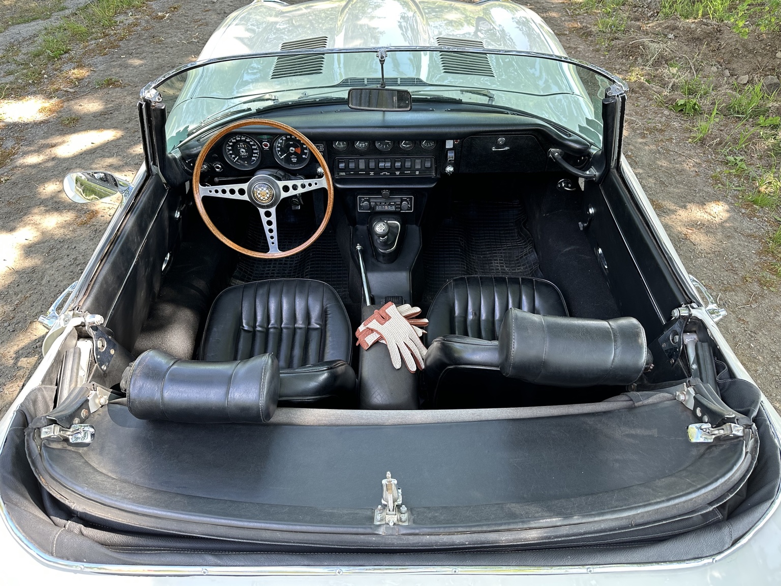 Interiörbild 1969 Jaguar E-Type