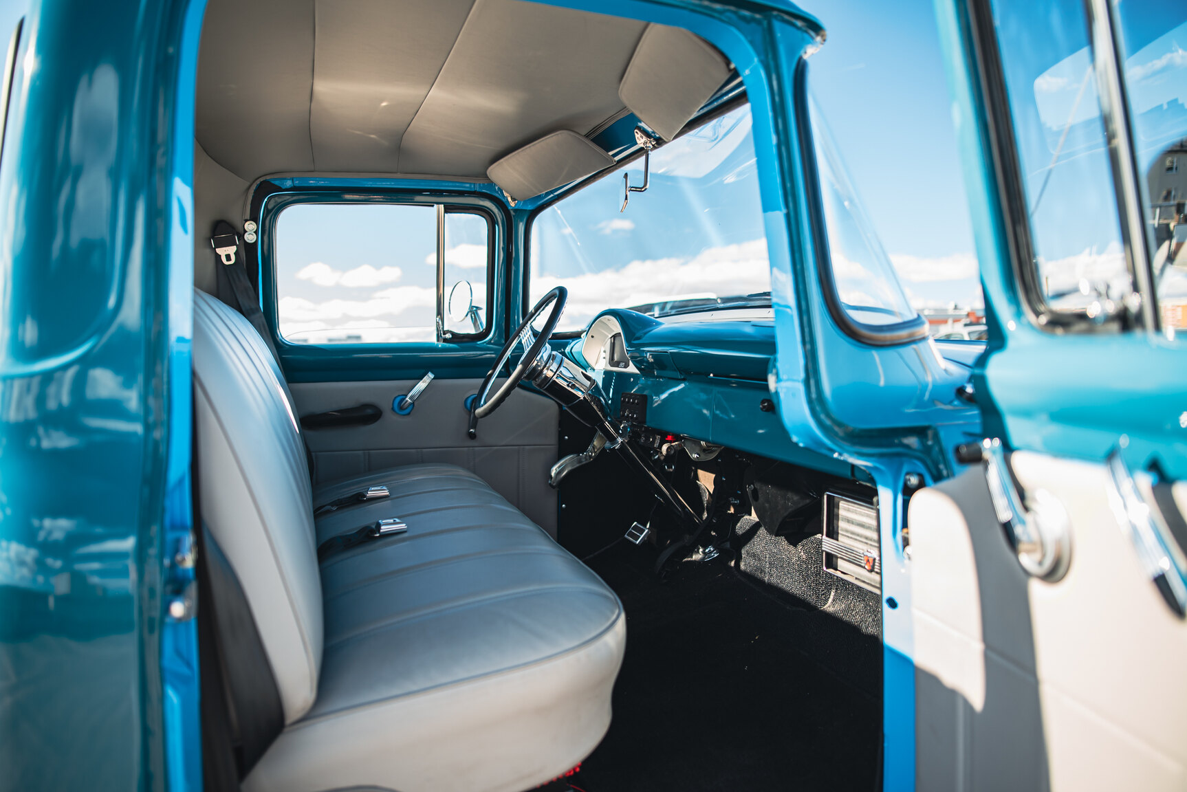 Interiörbild 1956 FORD F100 Electric