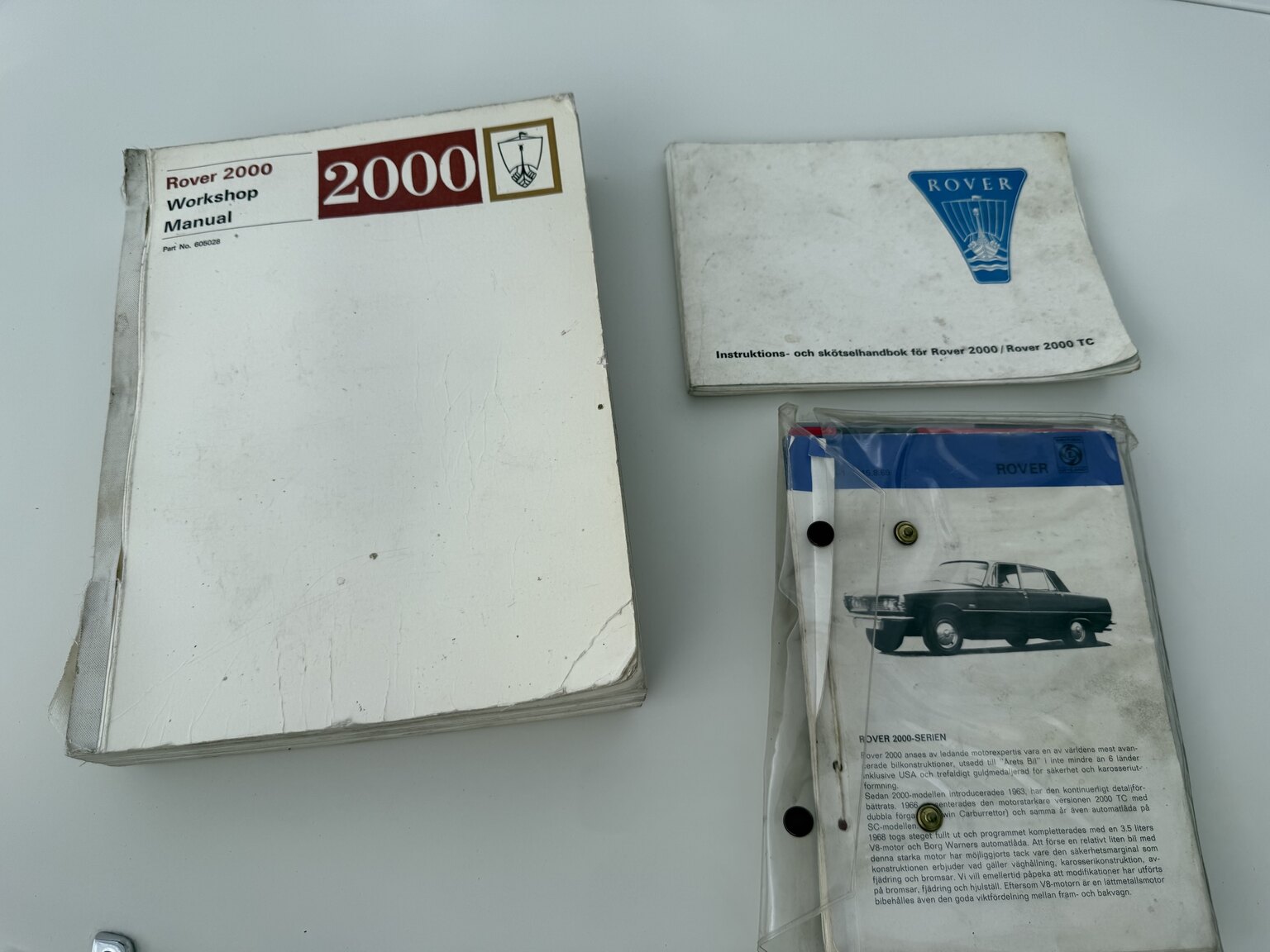 Dokumentation för 1967 Rover 2000 TC 2.0 OHC