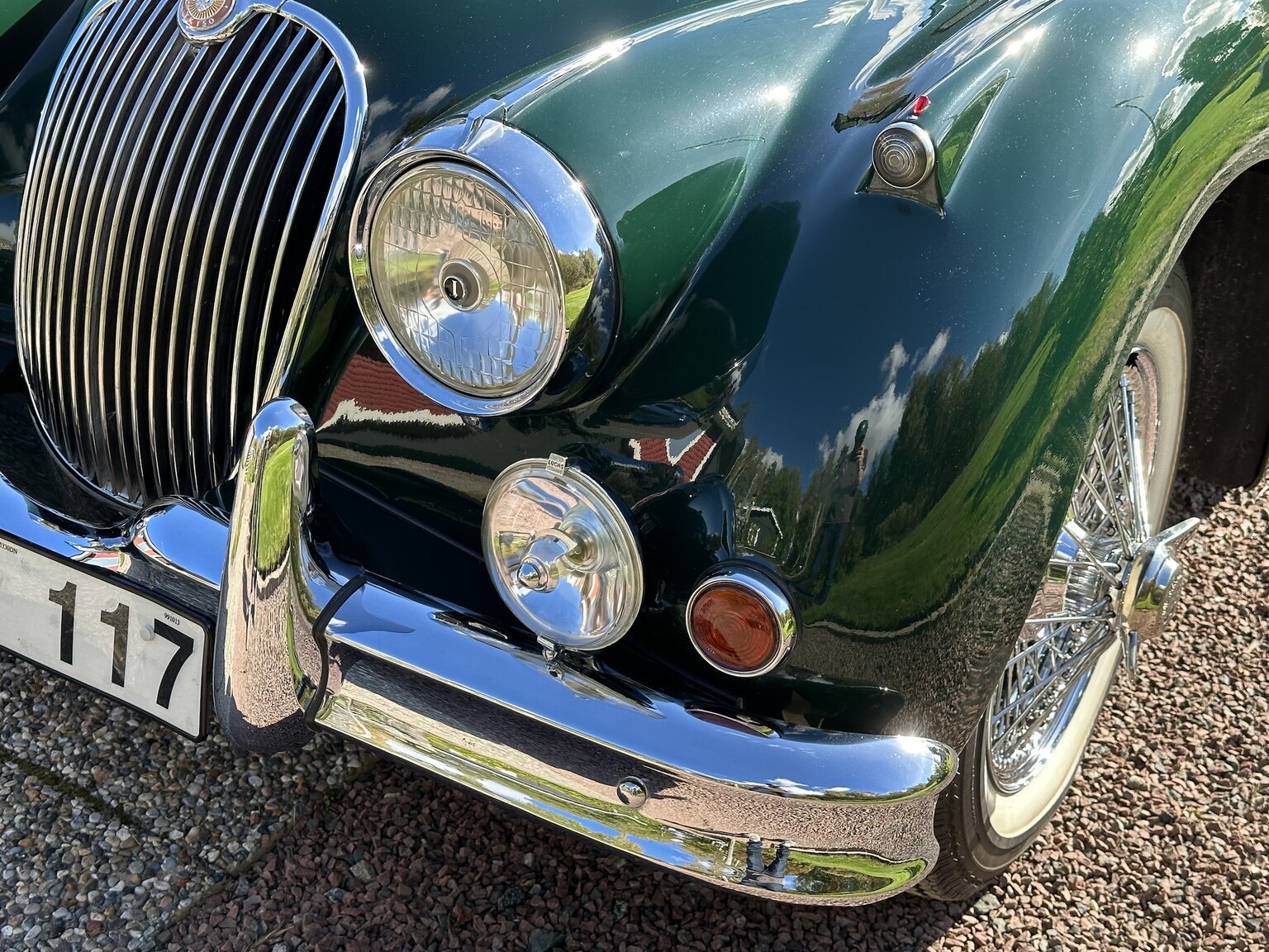 Exterior image of 1958 Jaguar XK150